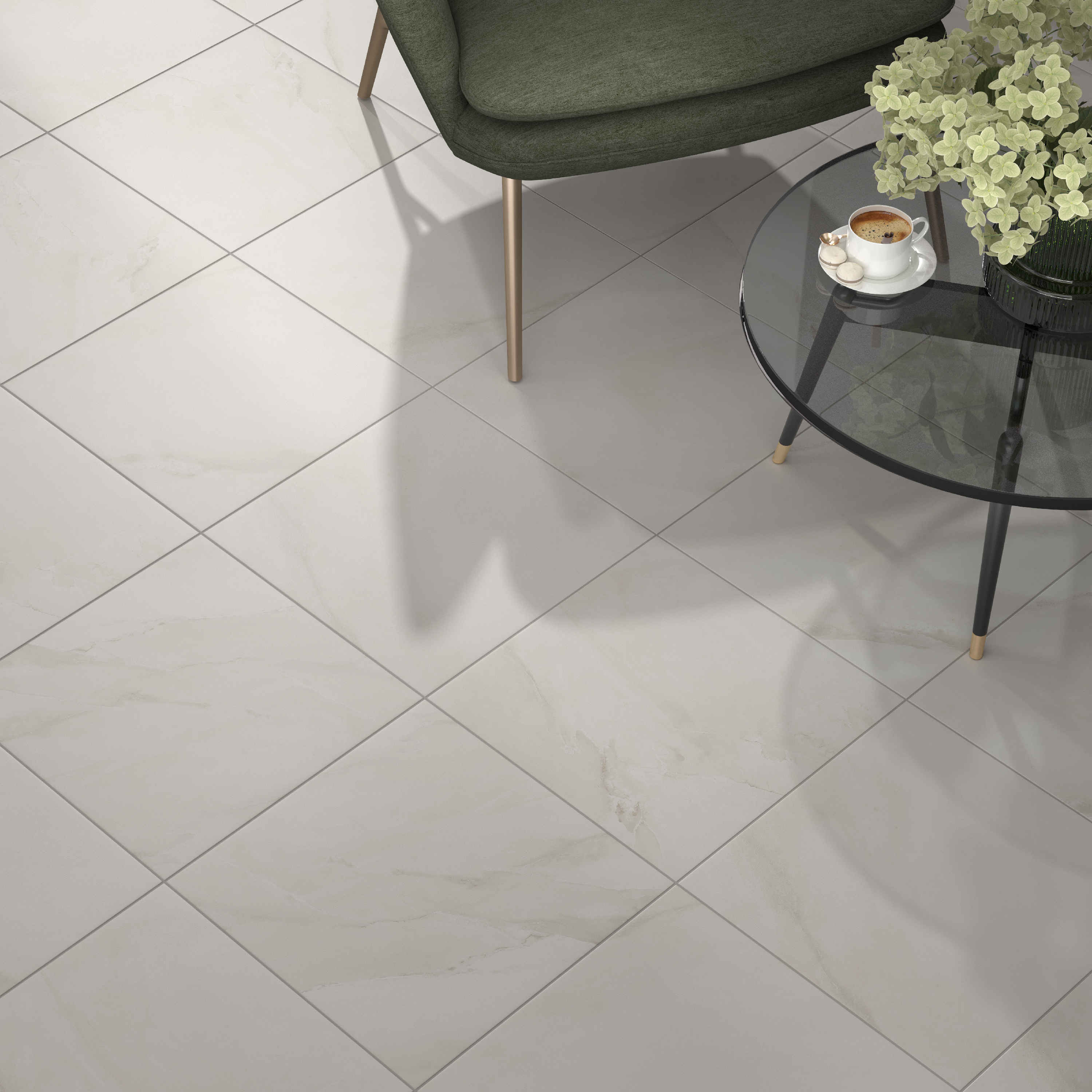 Изображение товара Глазурованный керамогранит Kerama Marazzi Монца 40.2x40.2 см матовый бежевый