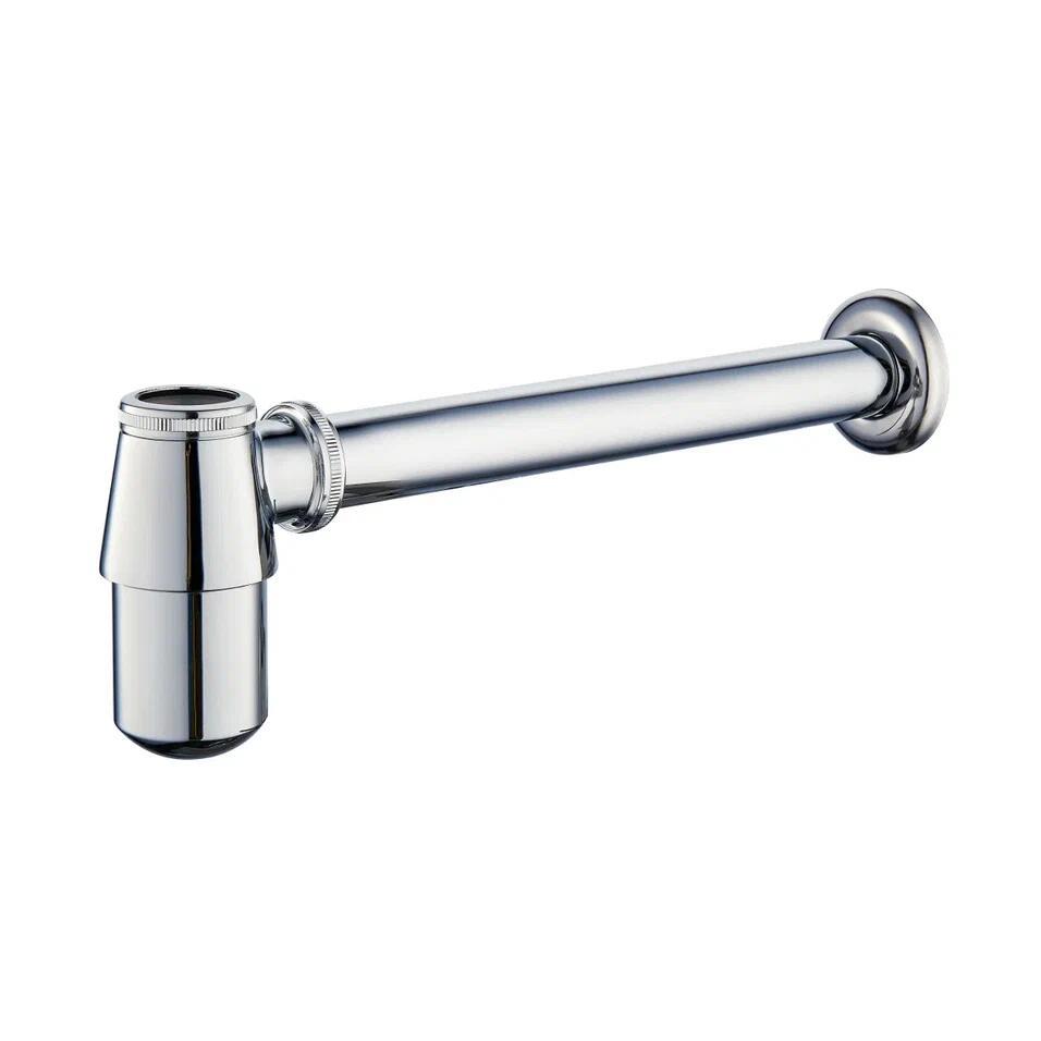 Изображение товара Сифон для раковины Rose RS21 хром 32 мм бутыльный монтаж Швейцария