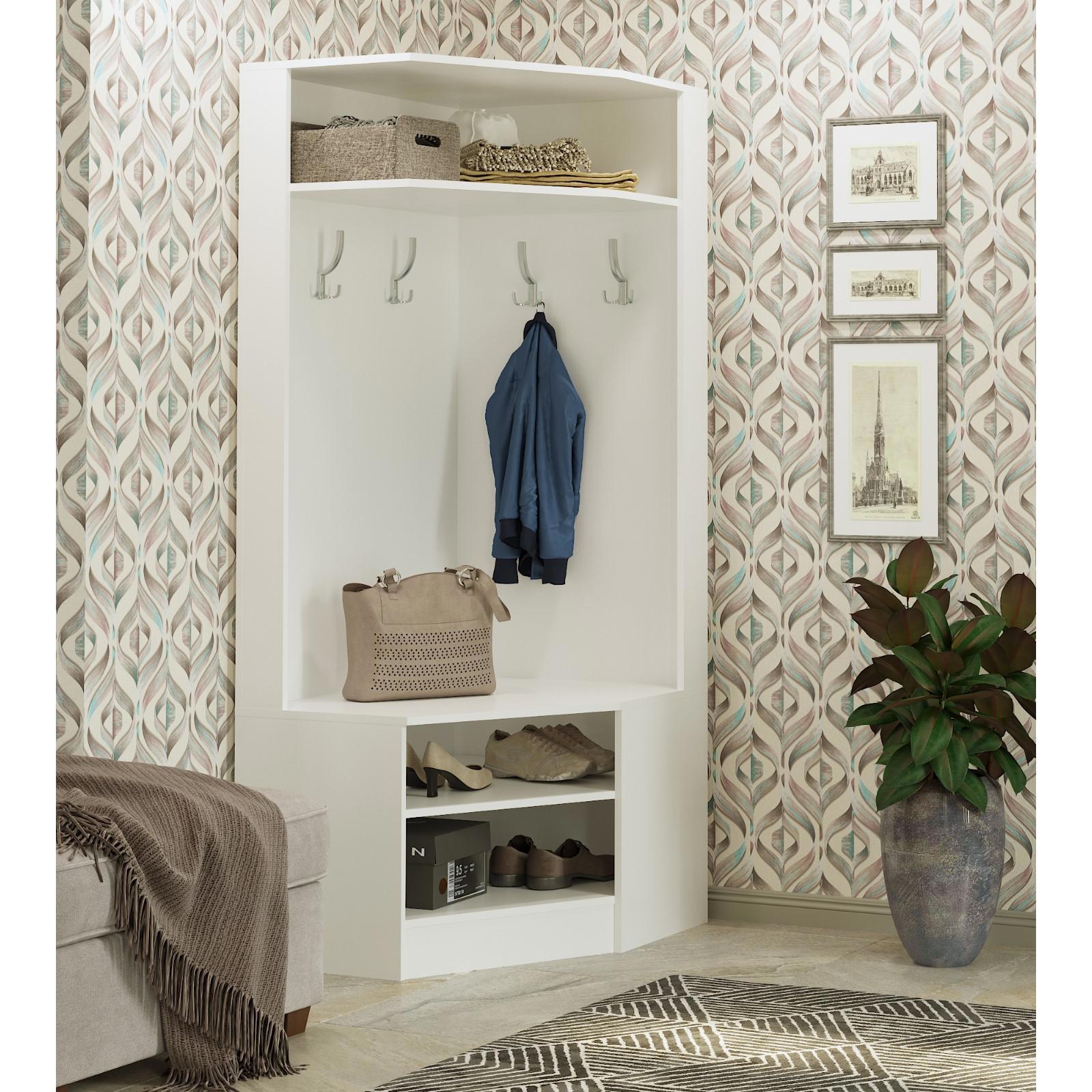 Изображение товара Комплект мебели для прихожей Клик Элен 85x180 см белый