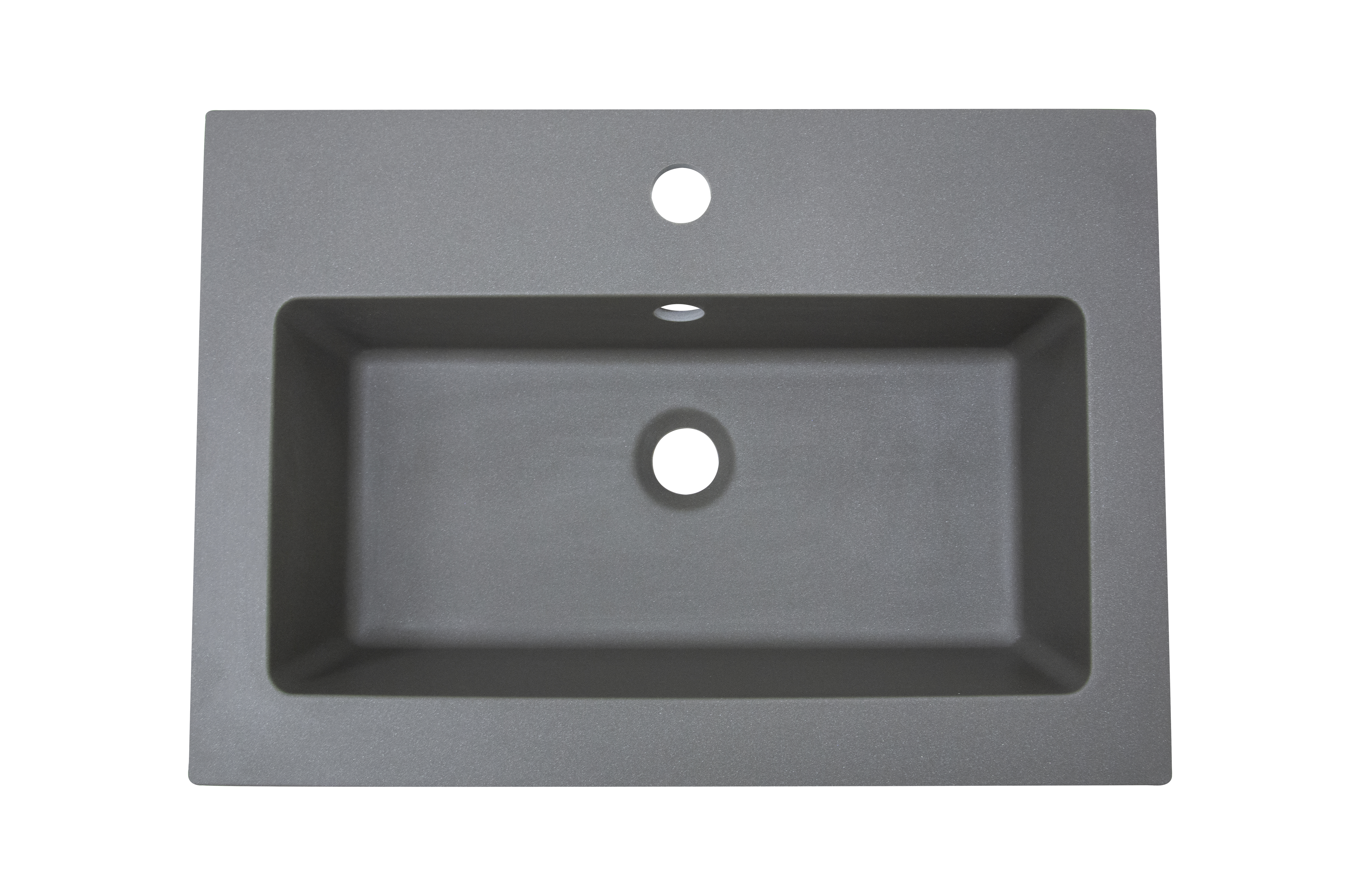 Изображение товара Раковина Florentina Зея 58 см серый литьевой мрамор мебельная с переливом