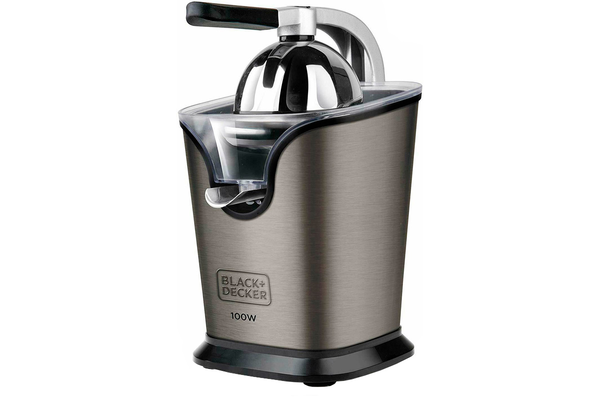 Изображение товара Электрическая соковыжималка Black + Decker BXCJ100E 100 Вт из нержавеющей стали