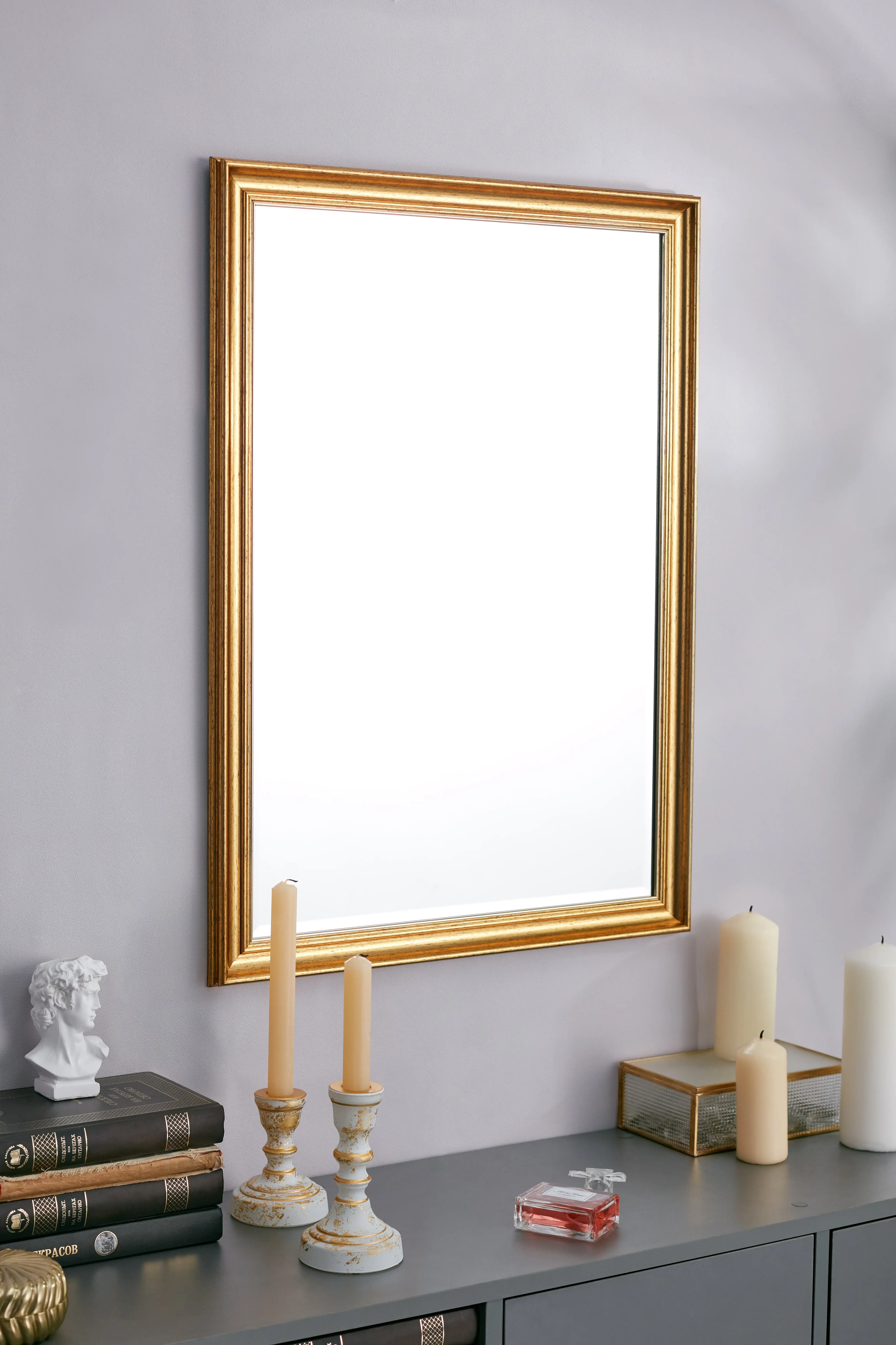 Зеркало декоративное Inspire Классика прямоугольное 50x70 см цвет золото античное