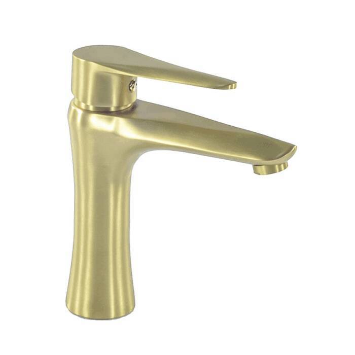 Изображение товара Смеситель для раковины PSM-303-5 однорычажный цвет золото