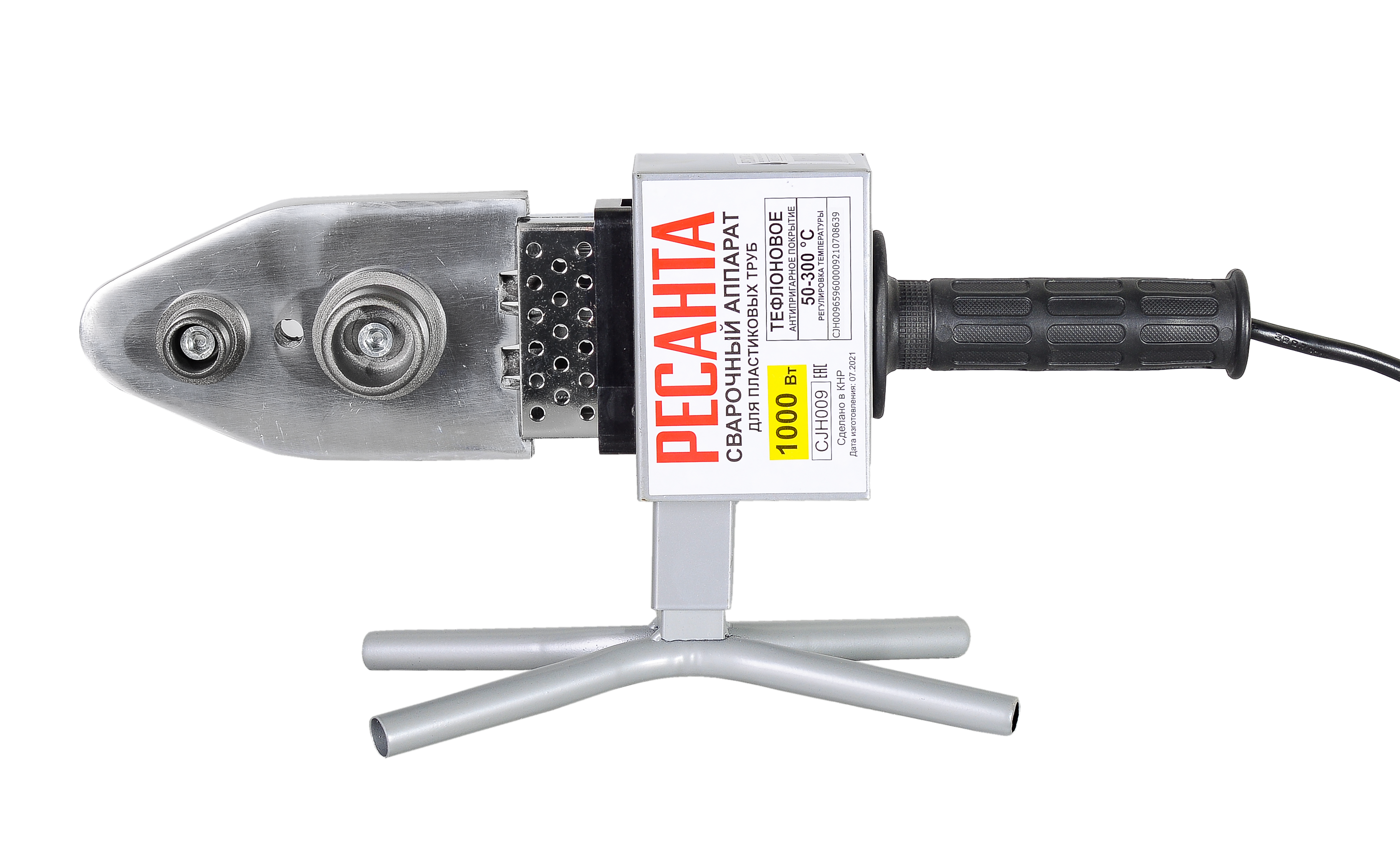 Изображение товара Аппарат для сварки ПВХ труб Ресанта АСПТ-1000А 1000Вт диаметр 20-63мм