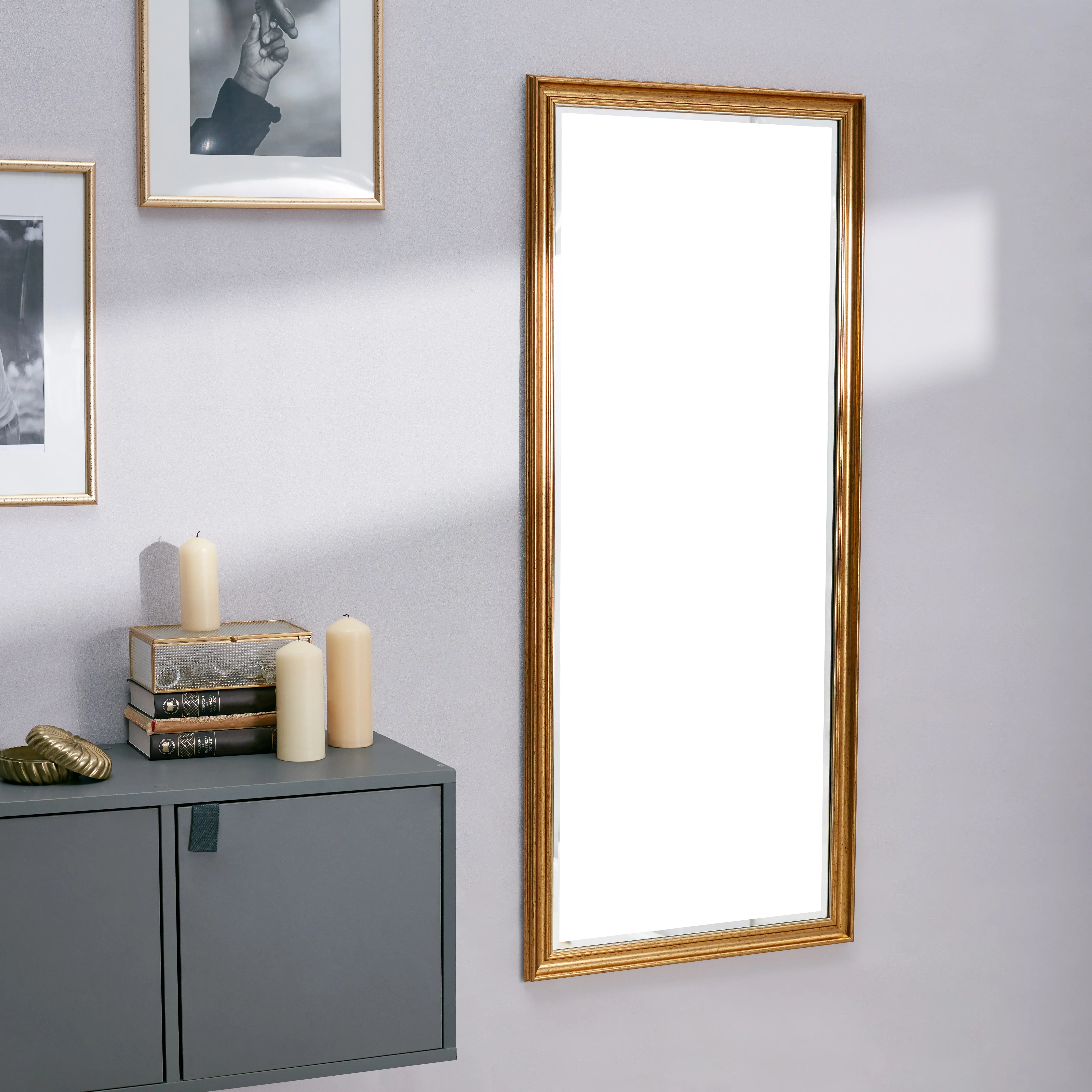 Зеркало декоративное Inspire Классика прямоугольное 50x120 см цвет золото античное