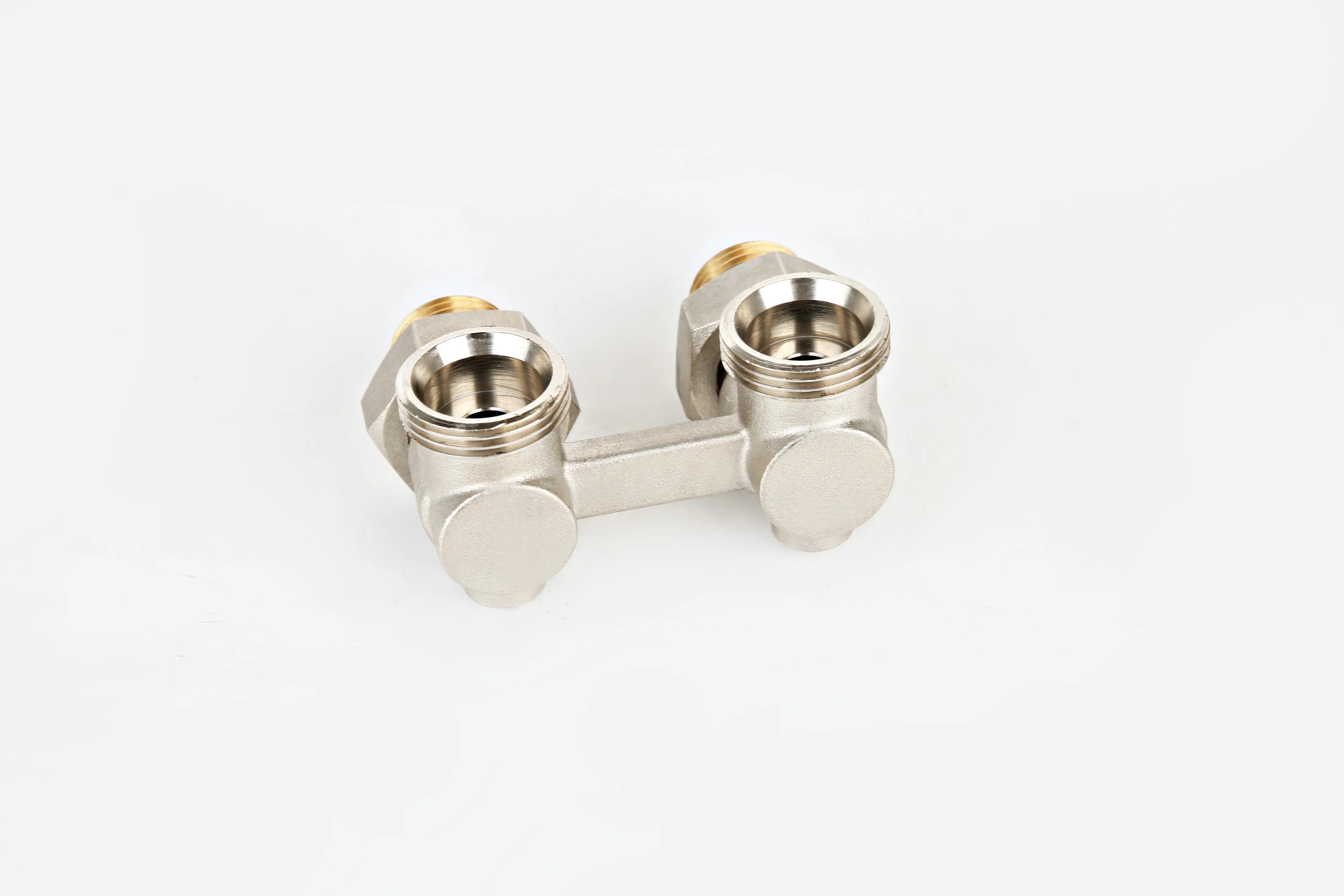 Узел нижнего подключения угловой Н-образный Спец 1/2"x3/4" латунь - 7