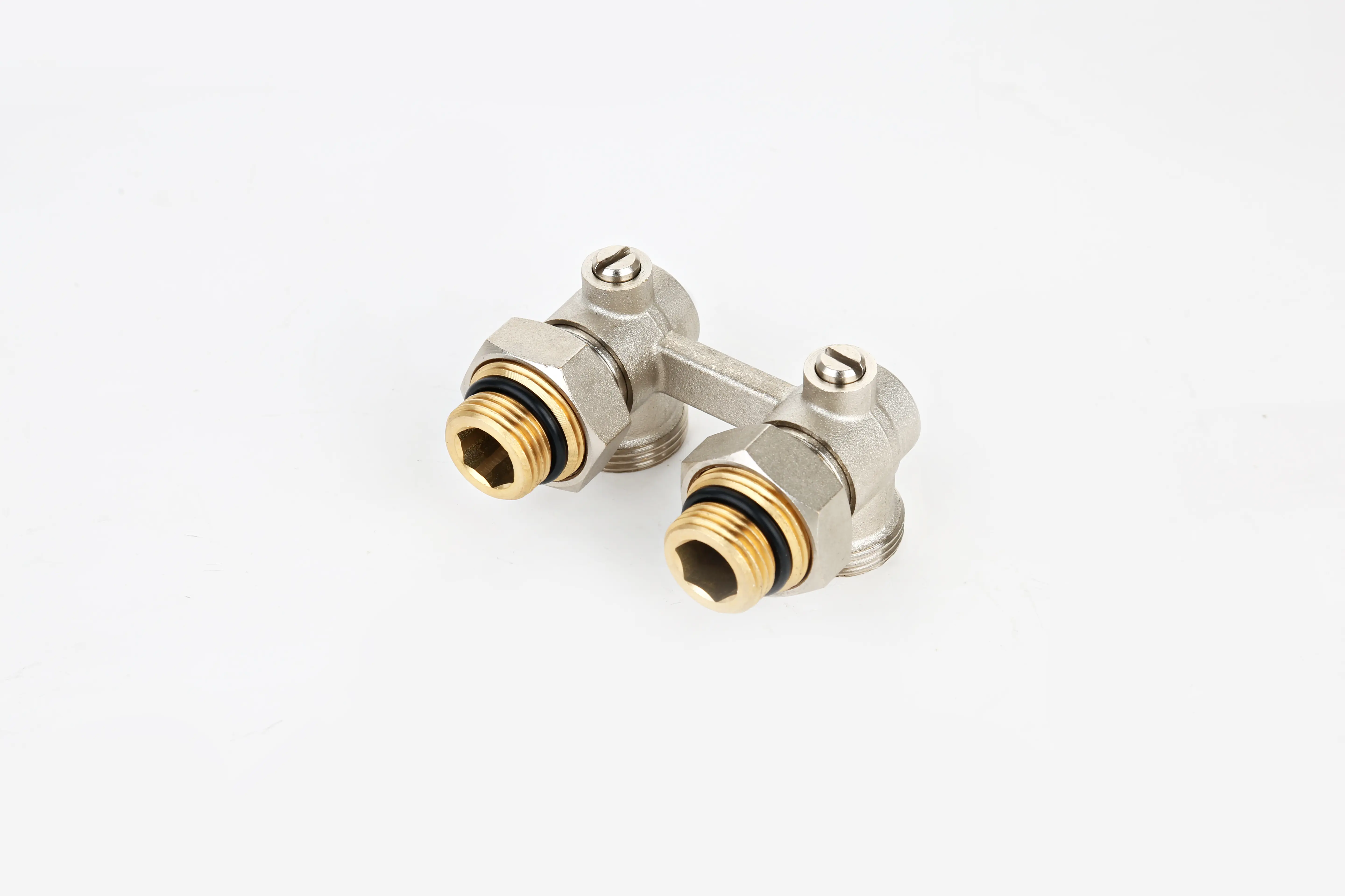 Узел нижнего подключения угловой Н-образный Спец 1/2"x3/4" латунь - 4