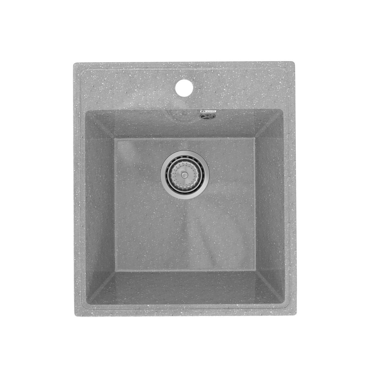 Изображение товара Врезная мойка Practik PR-425 42.50x48.50x17.50 см искусственный камень цвет светло-серый