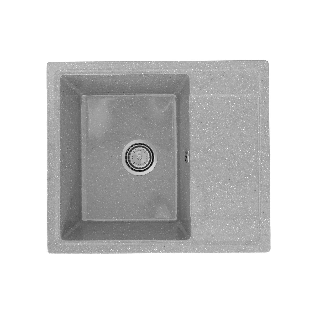 Врезная мойка Practik PR-575 57.50x49.50x19 см искусственный камень ...