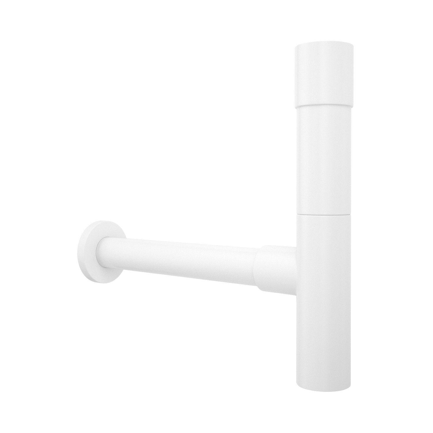 Изображение товара Латунный сливной сифон для раковины Wellsee Drainage System 182118000 белый матовый