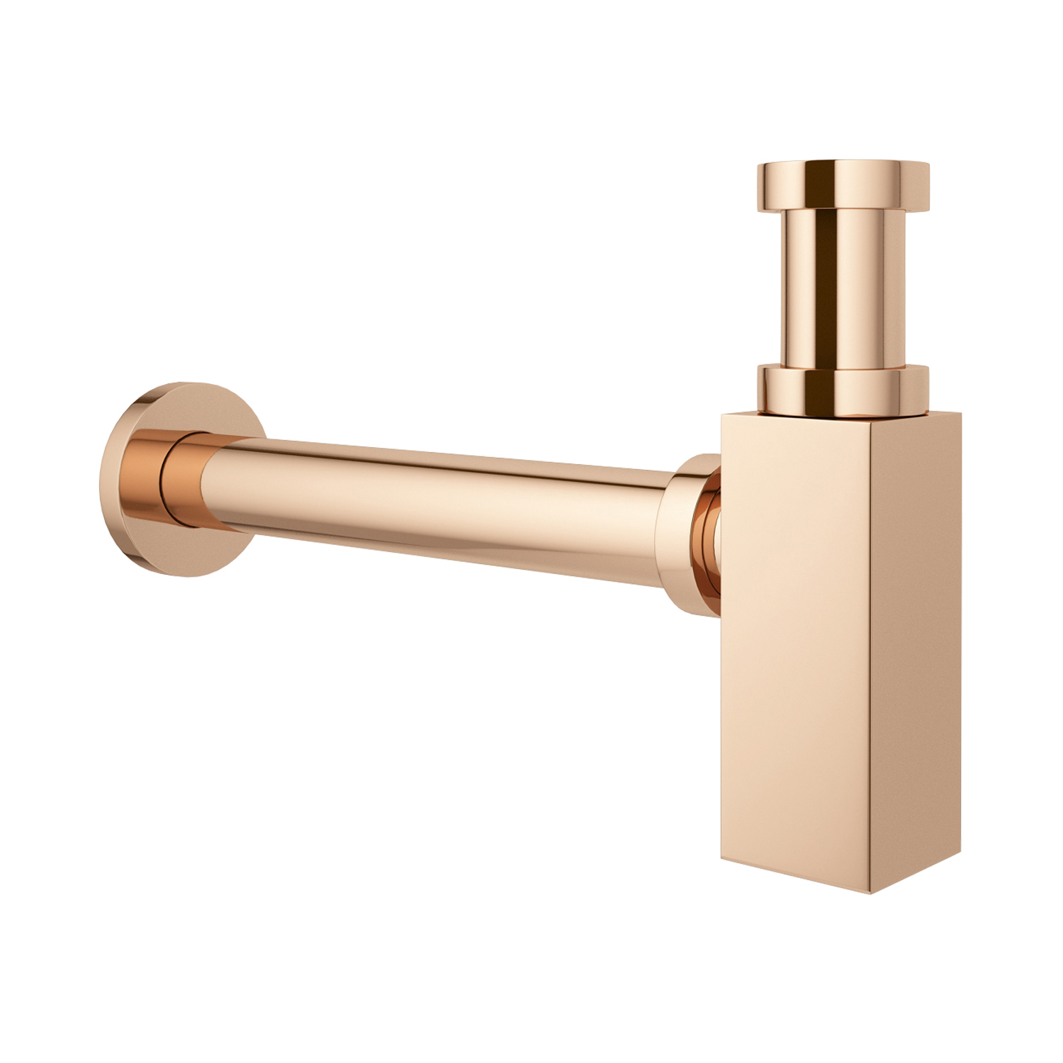 Изображение товара Сифон для раковины Wellsee Drainage System 182112000 латунь цвет розовое золото