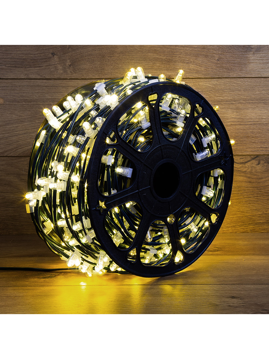 Изображение товара Гирлянда ПВХ Neon-night 325-146 100 см жёлтый золотой теплая белая подсветка