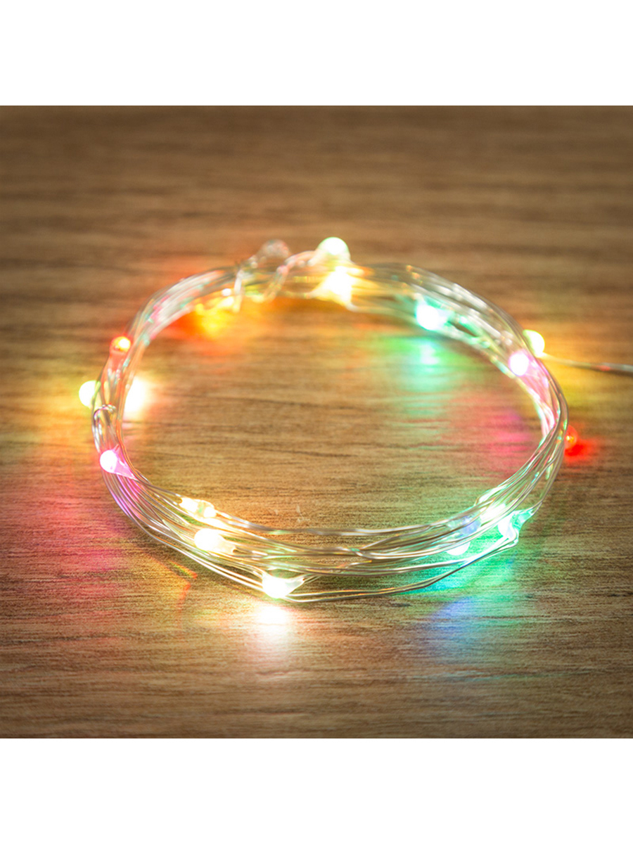 Изображение товара Электрогирлянда Neon-night Роса 2 м 20 светодиодов разноцветных 1 режим работы