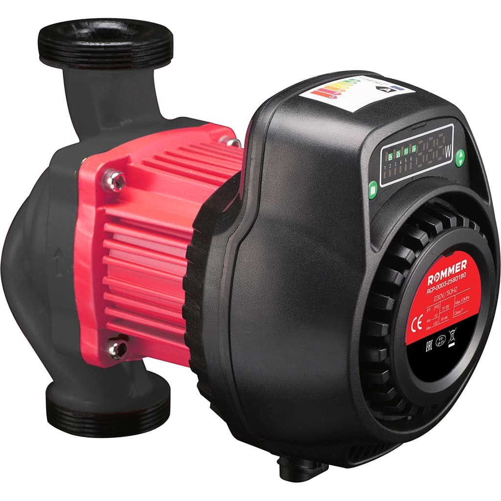 Изображение товара Циркуляционный насос Rommer ER 25/8 180 мм с гайками 1 1/2"