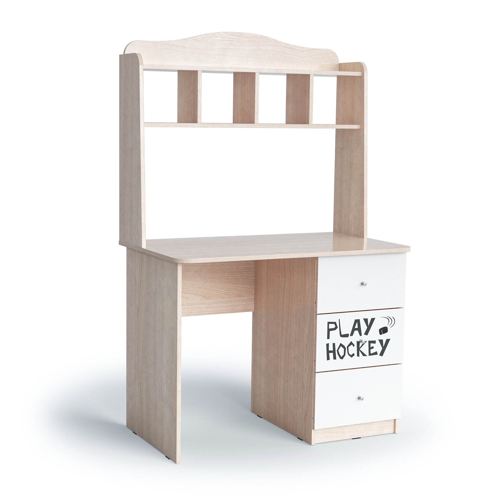 Изображение товара Стол письменный МК Мама Хоккей цвет ясень шимо светлый 100х60х158 см