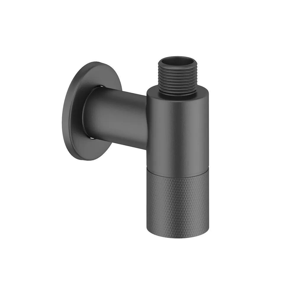 Изображение товара Кран-вентиль угловой Wellsee Drainage System 182147000 цвет матовый черный