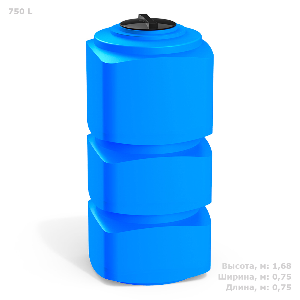 Изображение товара Бак Polimer group F750 750 л полиэтилен синий