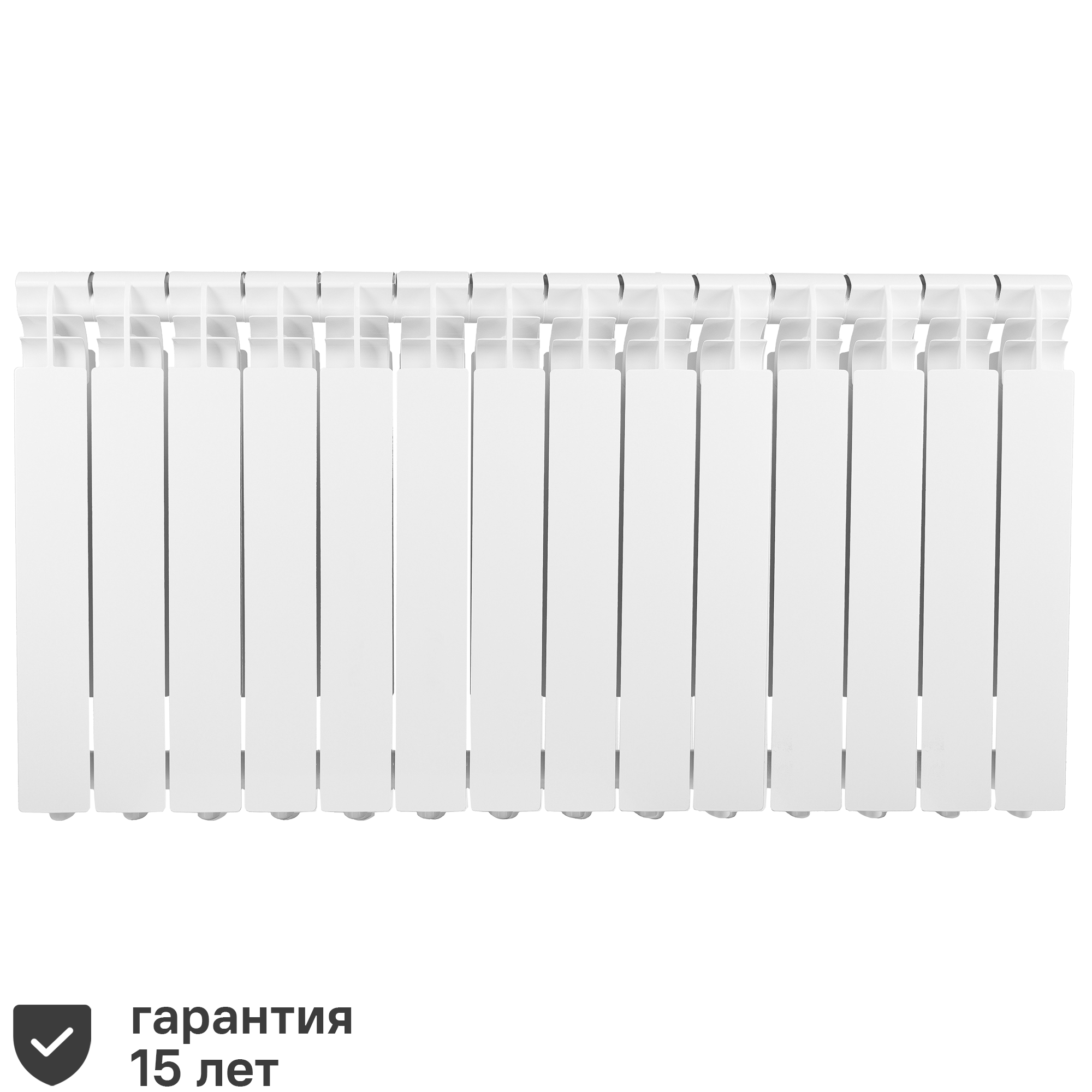 Изображение товара Радиатор секционный Equation Aluminium 500/96 14 секций белый алюминий