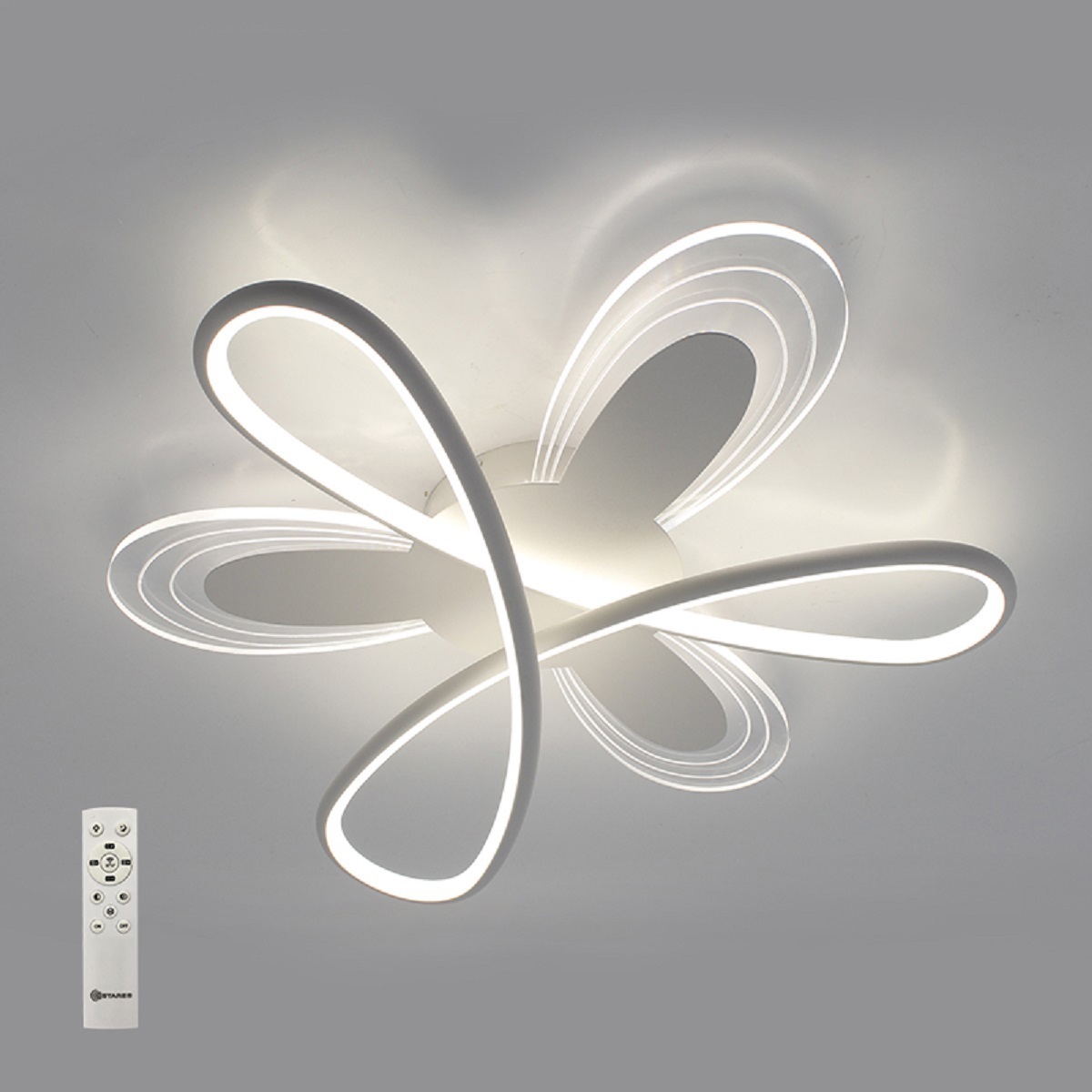 Изображение товара Люстра потолочная светодиодная Estares с пультом управления 20 м² белый свет регулируемый
