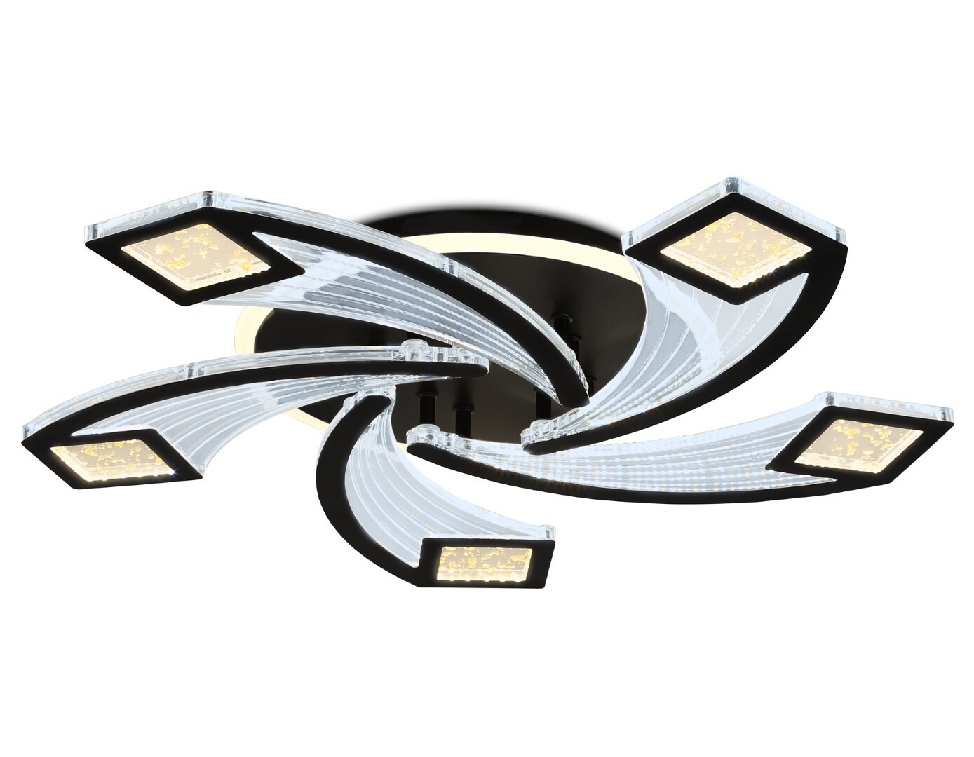 Изображение товара Современная потолочная люстра Ambrella Light FA4478 6 плафонов LED пульт управление