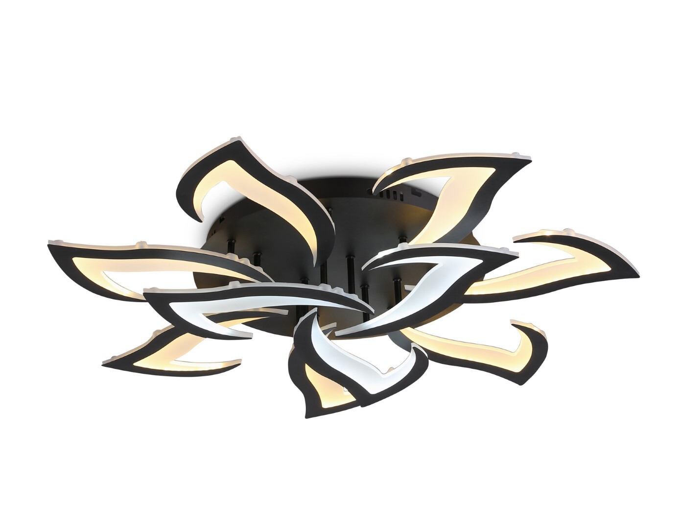 Изображение товара Люстра потолочная светодиодная Ambrella light Fa4474 с пультом управления 32 м² регулируемый белый свет цвет черный