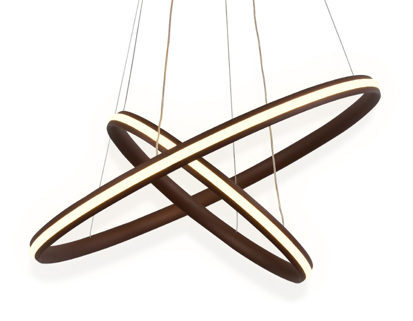 Изображение товара Подвесной светодиодный светильник Ambrella light Fl406 с пультом управление 14 м2 коричневый