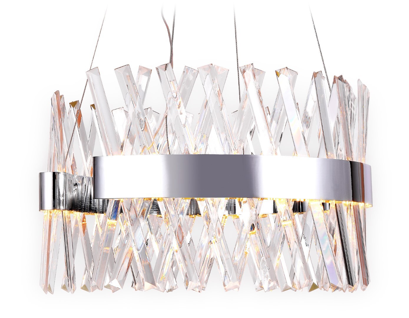 Изображение товара Подвесной светодиодный светильник Ambrella light Tr5308 18 м² хром прозрачный