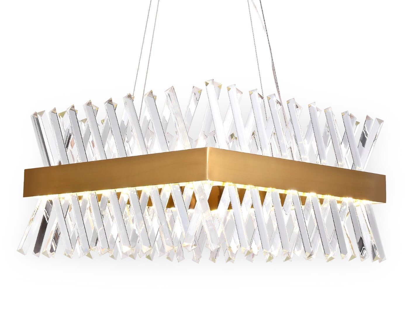 Изображение товара Светильник подвесной светодиодный Ambrella light Tr5318 18 м² теплый белый (желтый) свет цвет жёлтый/золотой