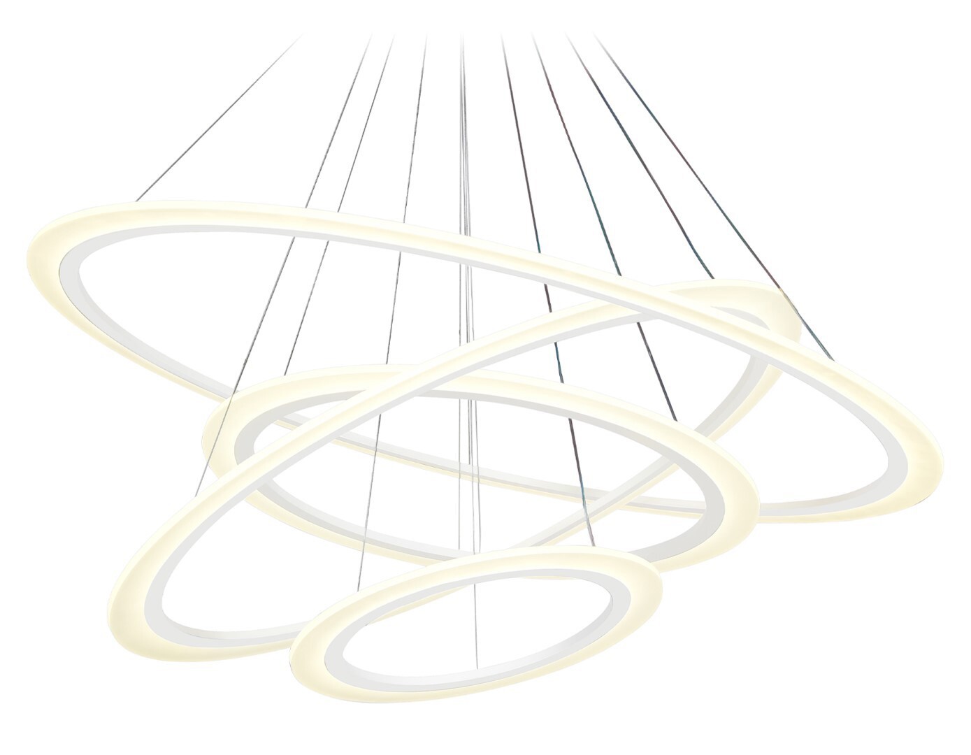 Изображение товара Люстра потолочная светодиодная Ambrella light Fa4363 регулируемая 24 м² белый стиль неоклассика