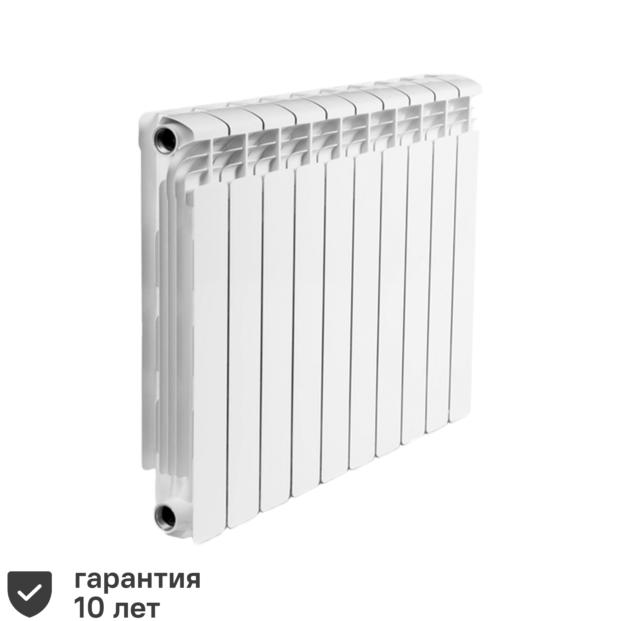 Изображение товара Радиатор секционный Rifar Alum 500/90 10 секций для отопления белый алюминий