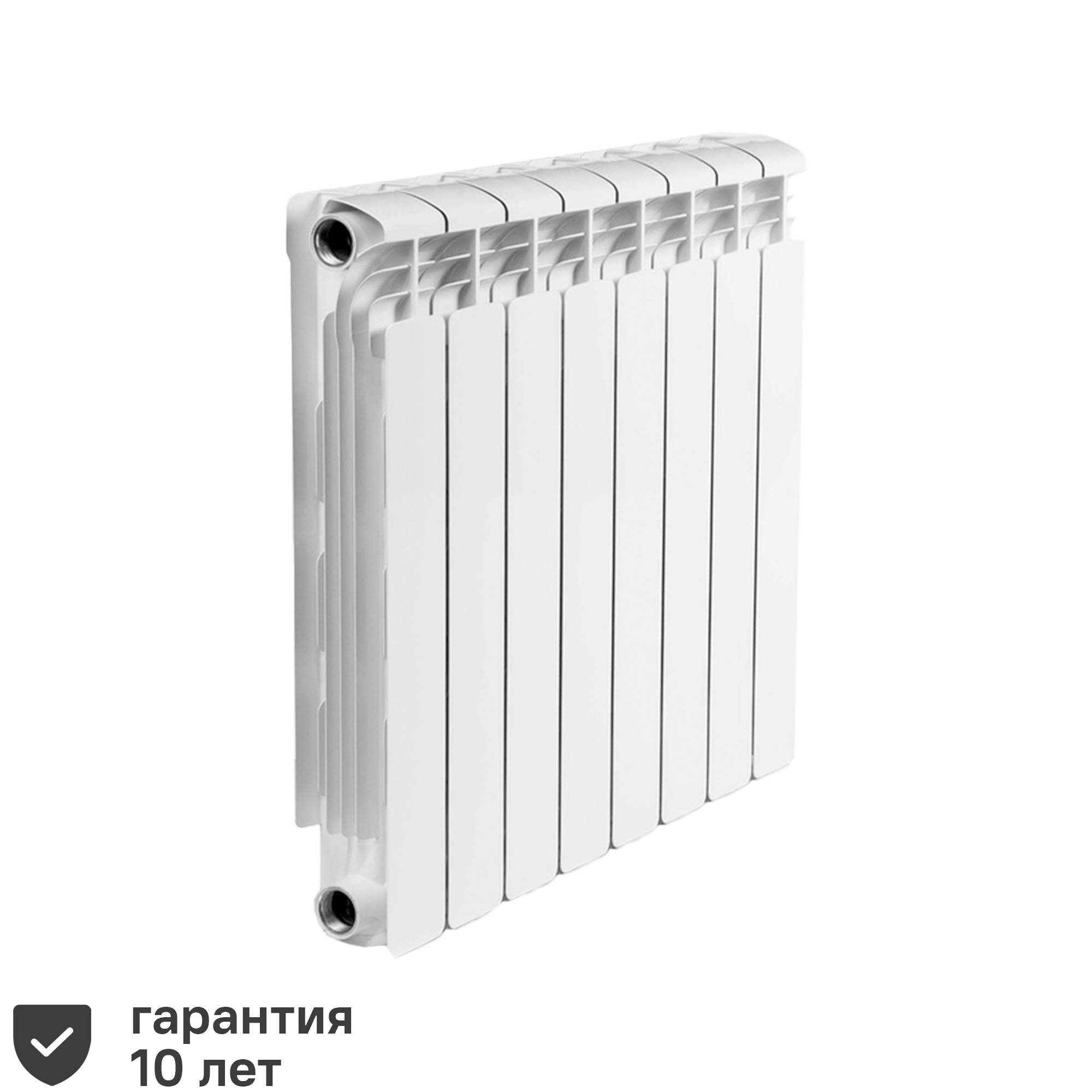 Изображение товара Радиатор секционный Rifar Alum RAL50008 500/90 8 секций белый алюминий