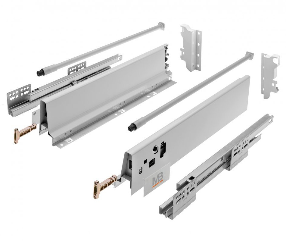 Изображение товара Модерн Бокс L-400 мм средний серый мебельная система выдвижения