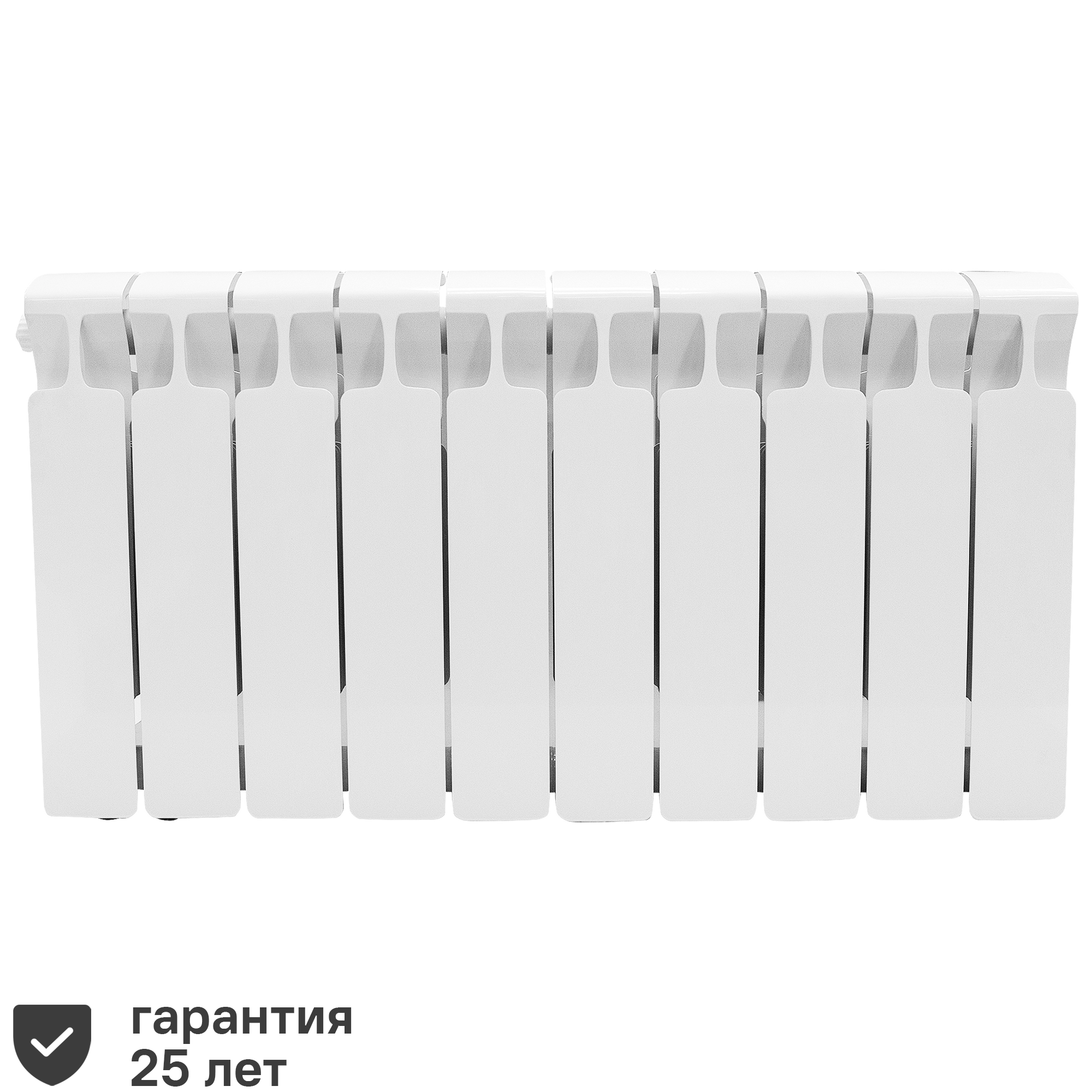 Изображение товара Радиатор биметаллический Rifar Monolit 350 10 секций нижний левый белый