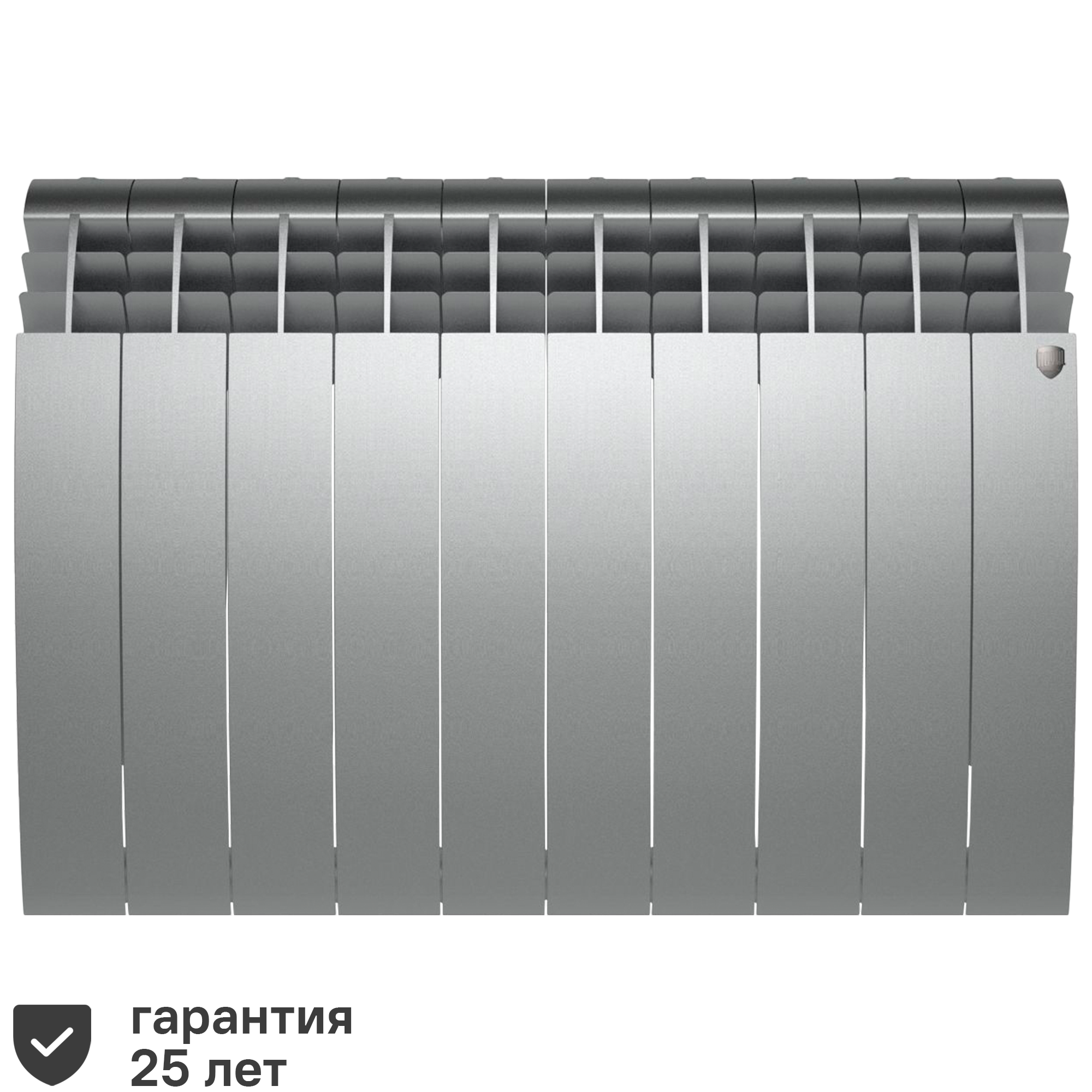 Изображение товара Радиатор секционный Royal Thermo Biliner 500/87, 10 секций, боковое подключение, серый