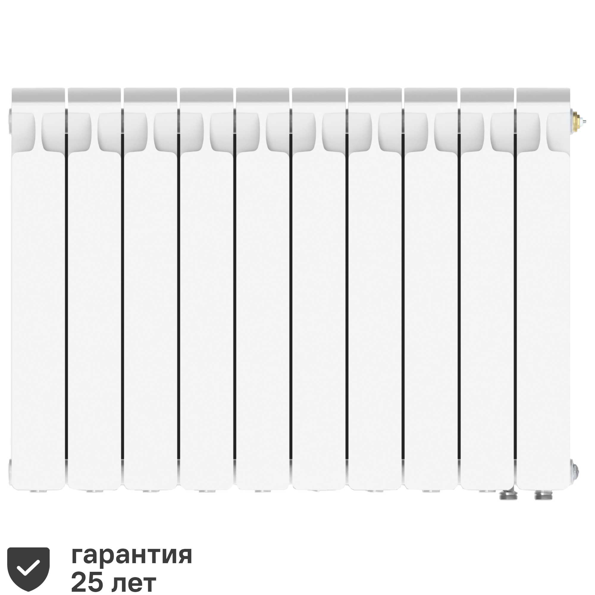 Изображение товара Радиатор секционный Rifar Monolit 500 биметалл 10 секций для систем отопления