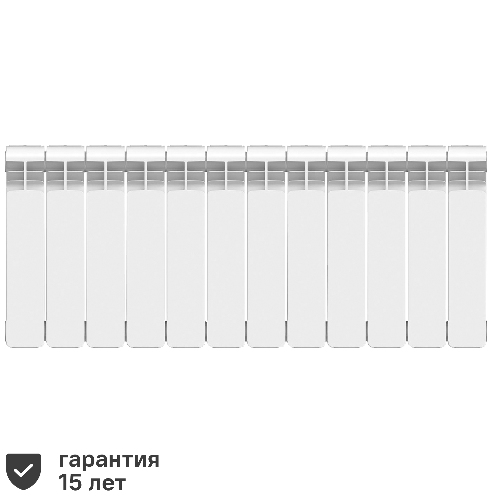 Изображение товара Радиатор секционный Equation Bimetal 350/90 12 секций белый