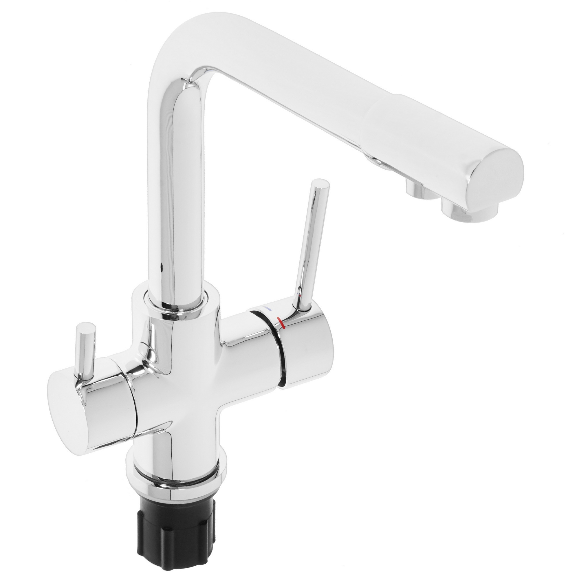 Изображение товара Смеситель для кухни с подключением к фильтру для воды GROSS AQUA ECOLIFE 3120609С