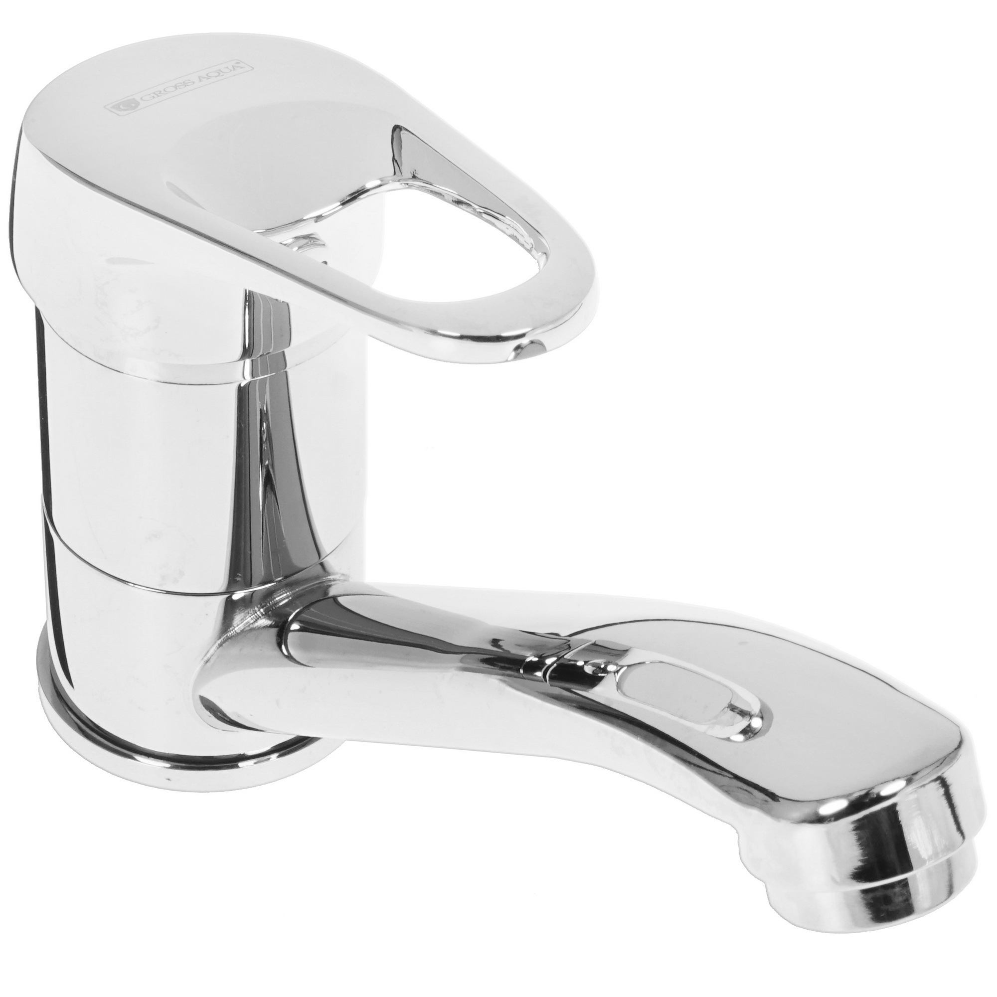 Изображение товара Смеситель для умывальника GROSS AQUA 3210258С G0109 Base с поворотным изливом и гарантией 10 лет