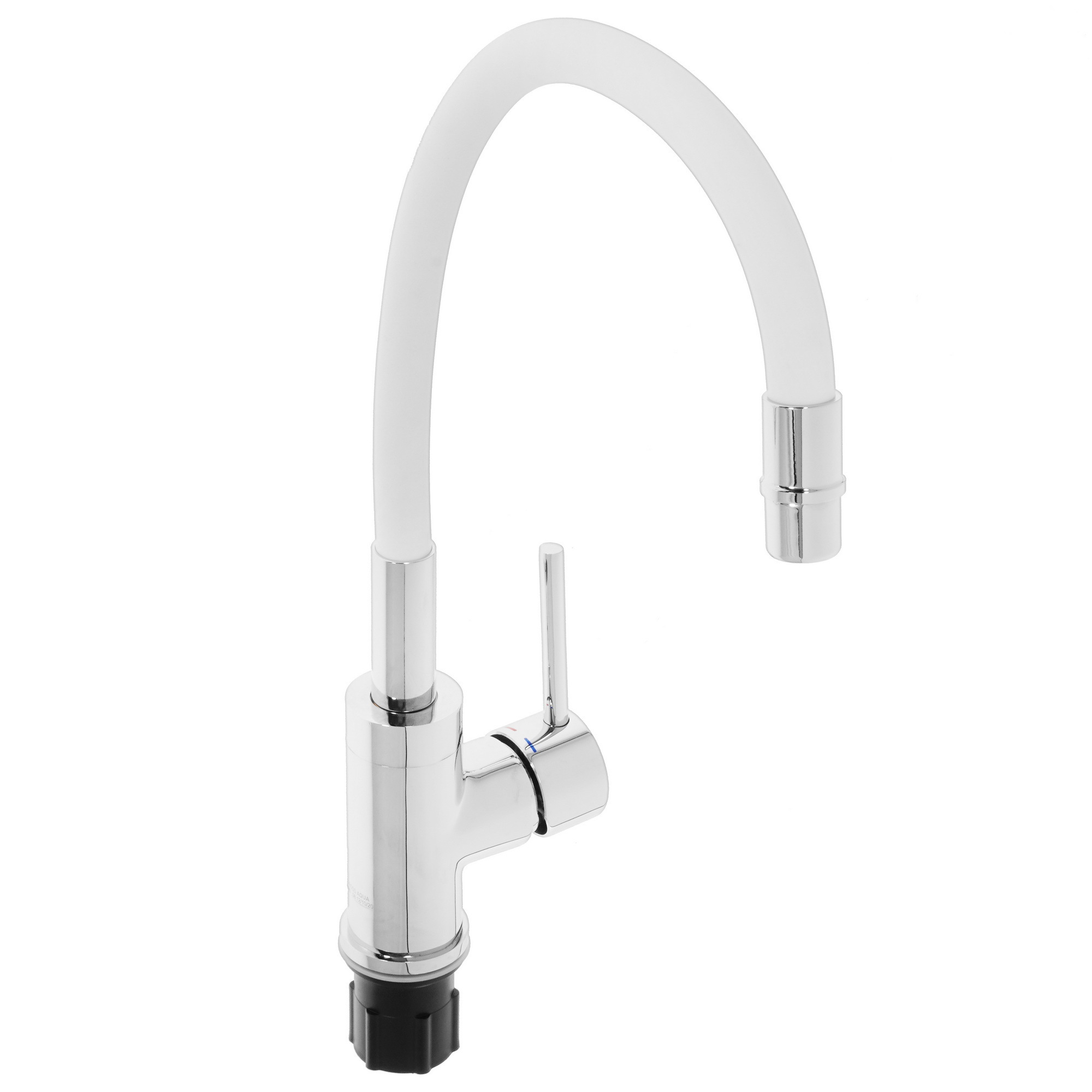 Изображение товара Смеситель для кухни с гибким изливом GROSS AQUA ColorFlex 3241508W с хромовым покрытием