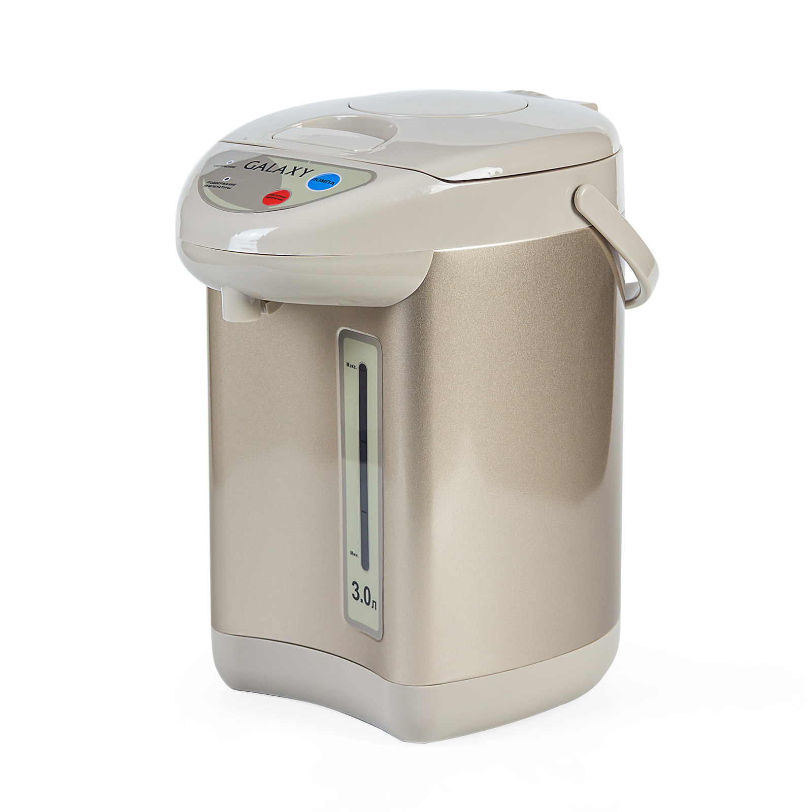 Изображение товара Термопот GALAXY GL0608 3 л нержавеющая сталь бежевый стильный дизайн