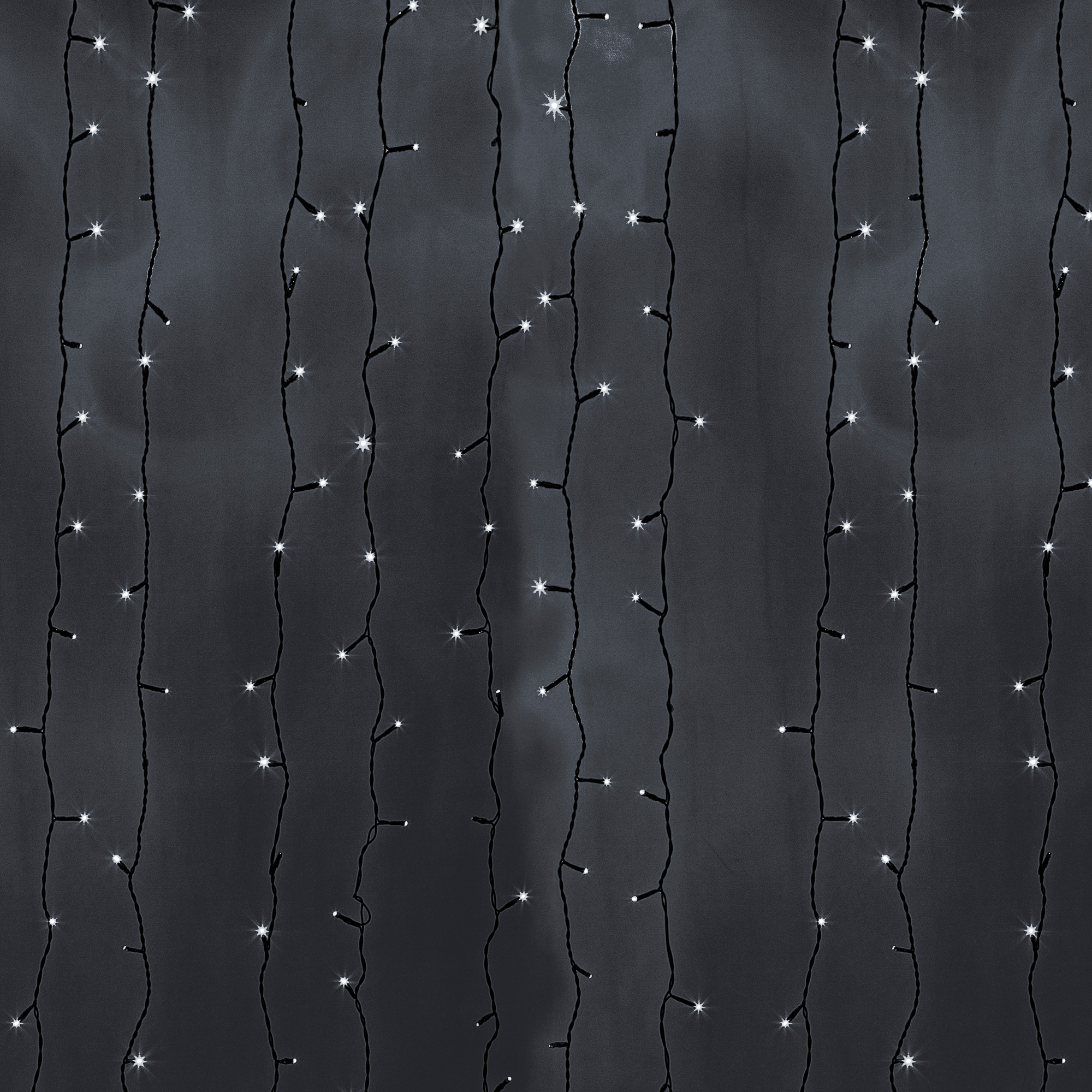 Изображение товара Гирлянда светодиодная дождь Neon-Night электрическая 2x9 м белый свет 1 режим цвет черный