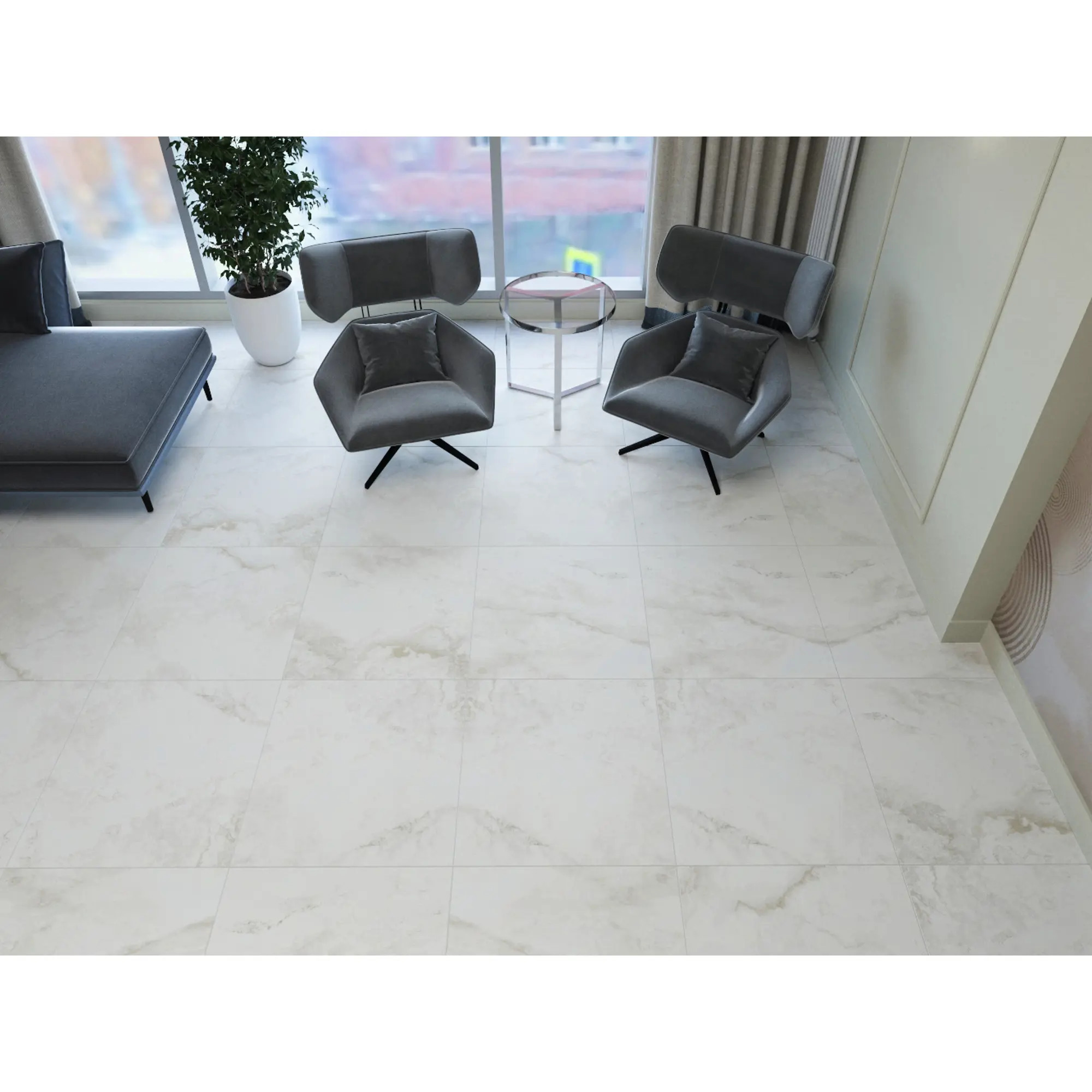 Изображение товара Керамогранит Pars tile MAYA 60x60 см белый полированный