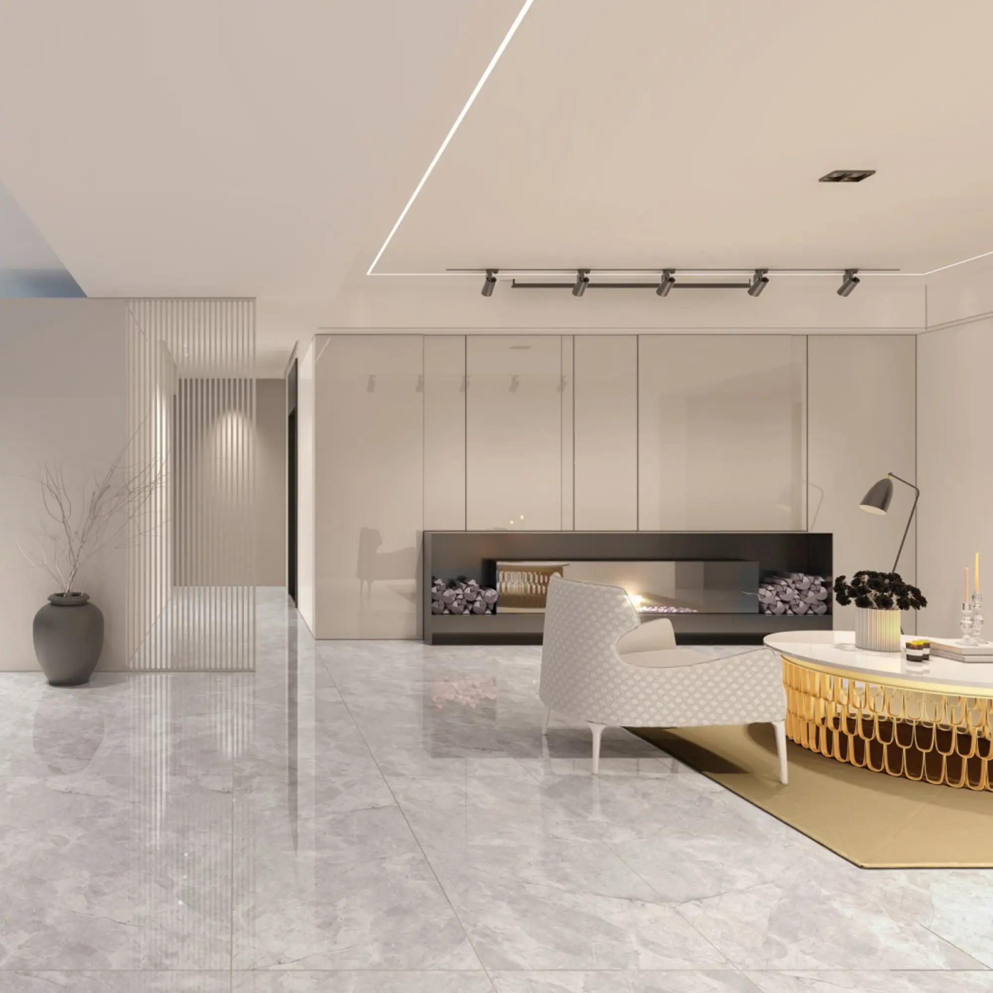 Изображение товара Керамогранит PARS TILE RAYAN 60x120 см серый полированный