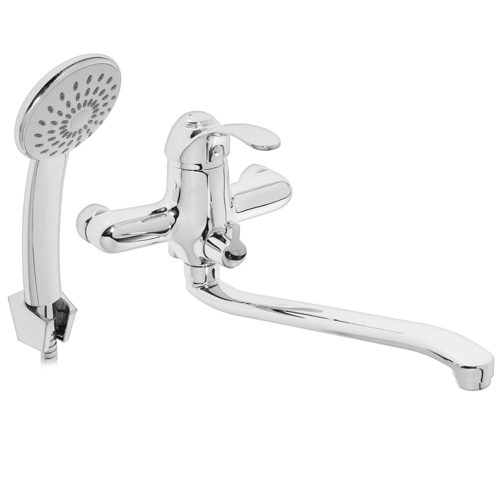 Изображение товара Смеситель для ванны и душа Gross Aqua Optima 7518511С-35F хром с длинным изливом