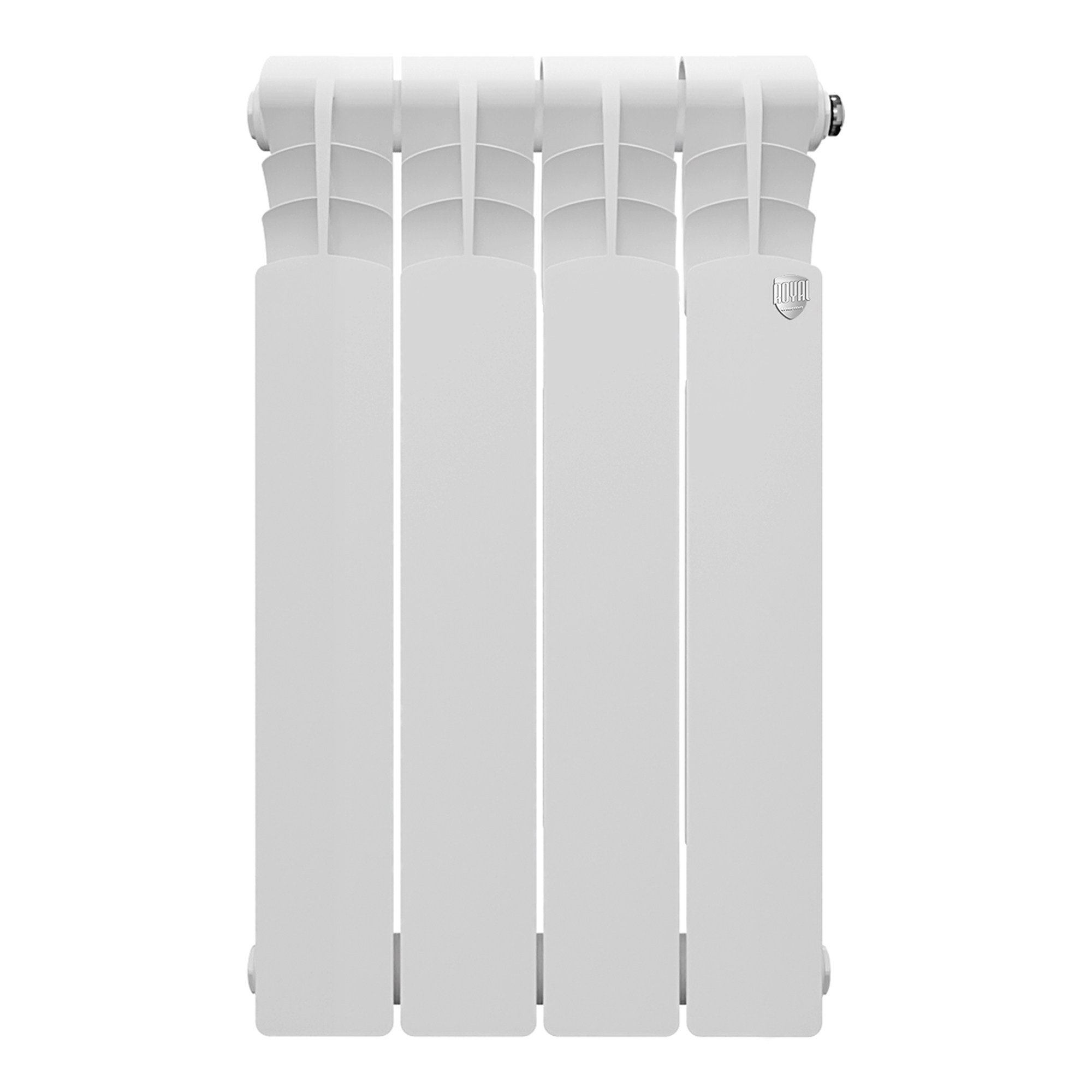 Изображение товара Радиатор Royal Thermo Revolution 500 4 секции алюминий боковое подключение белый
