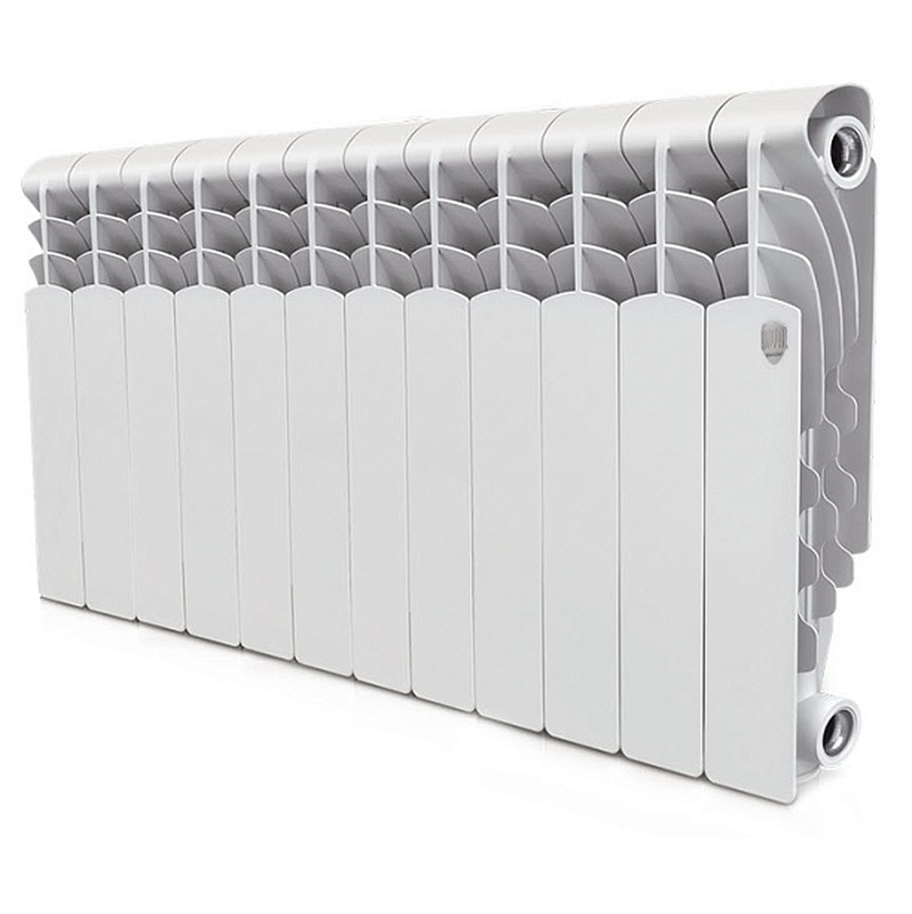 Изображение товара Радиатор Royal thermo Revolution 350 12 секций алюминий боковое подключение белый