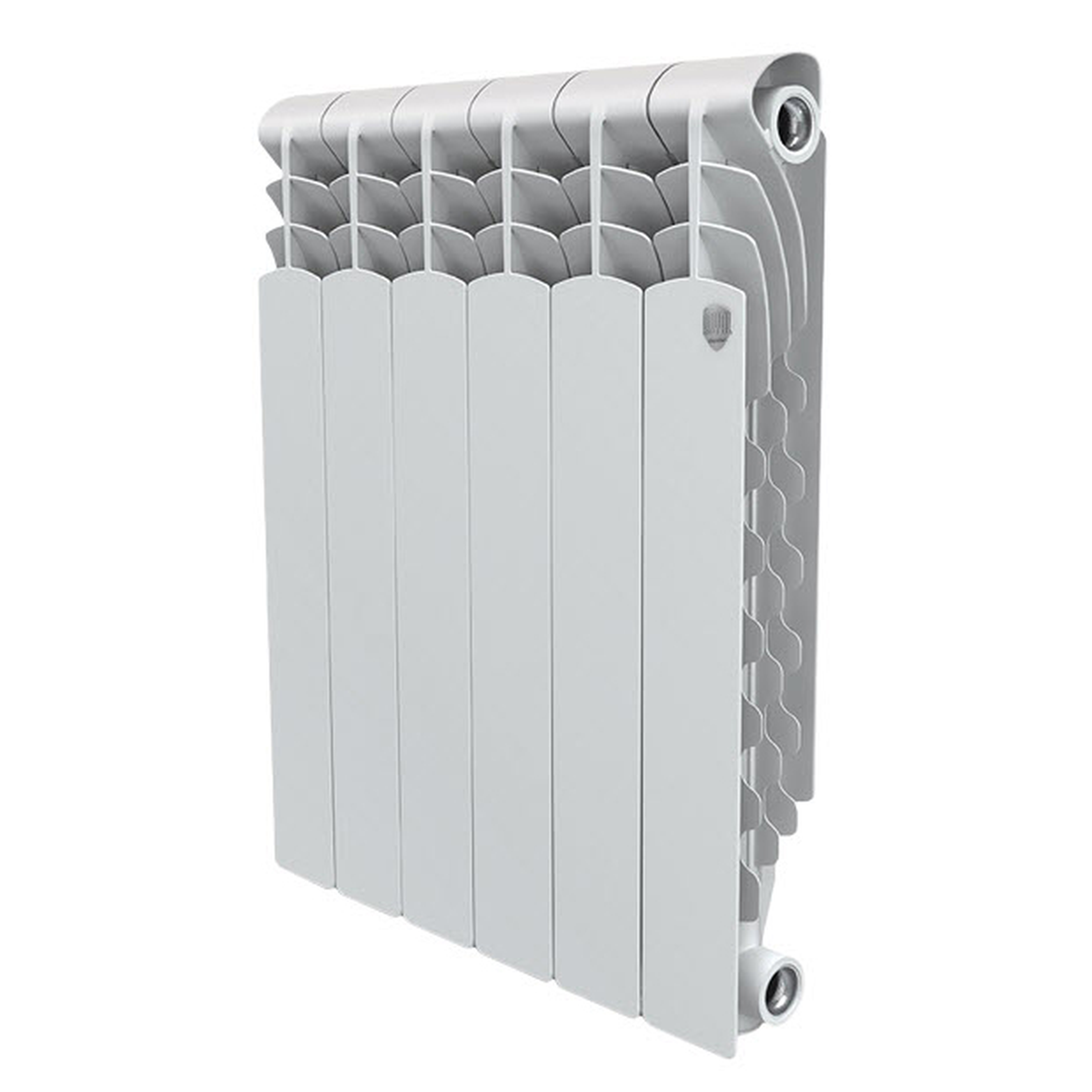 Изображение товара Радиатор Royal thermo Revolution 350 6 секций боковое подключение алюминий белый