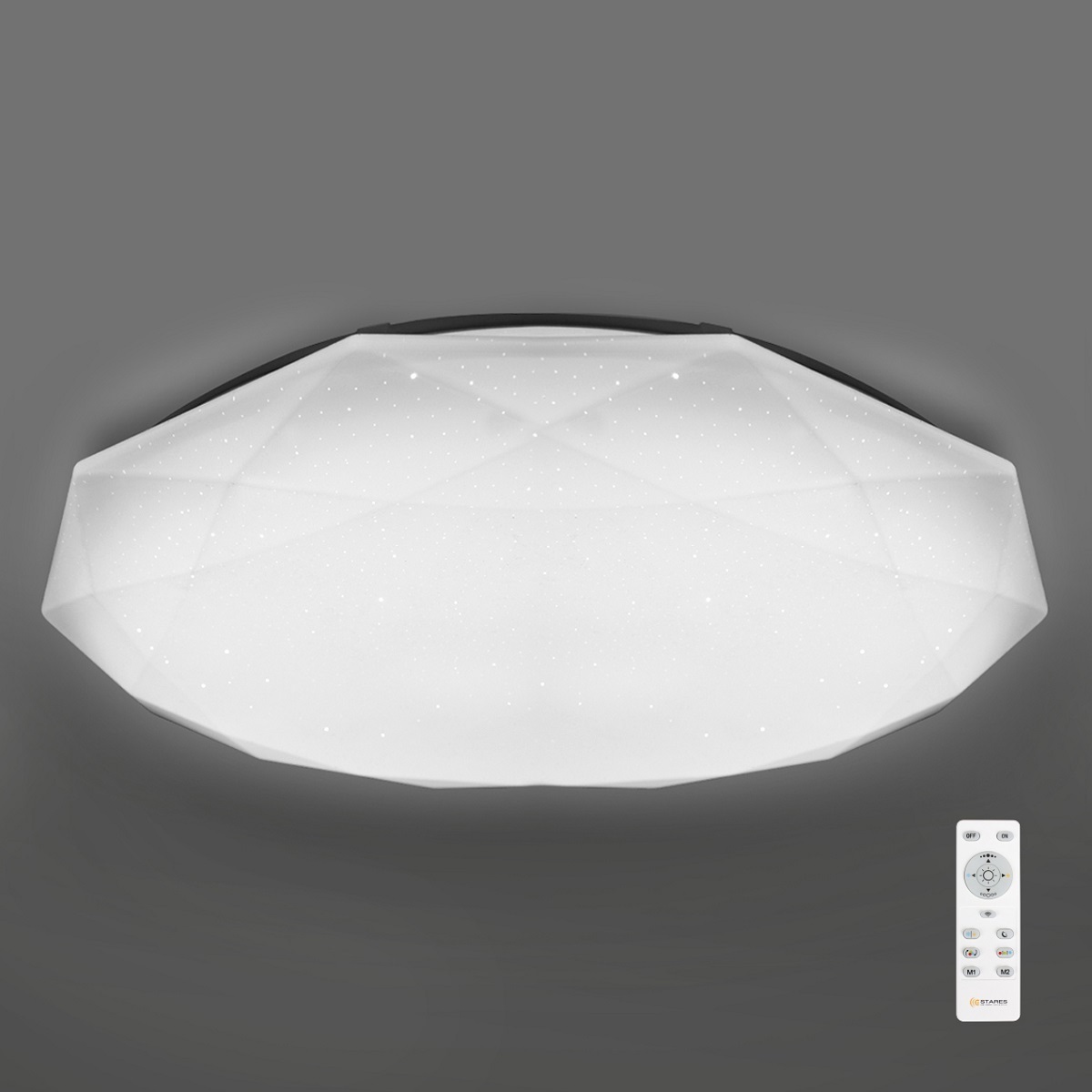 Изображение товара Настенно-потолочный светильник светодиодный Estares ALMAZ 60W, изменение оттенков белого, цвет белый