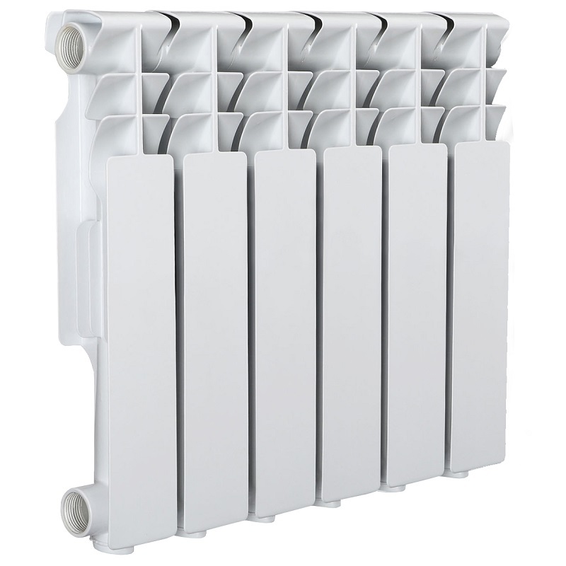 Изображение товара Радиатор Tropic 350/80 6 секций боковое подключение алюминий белый