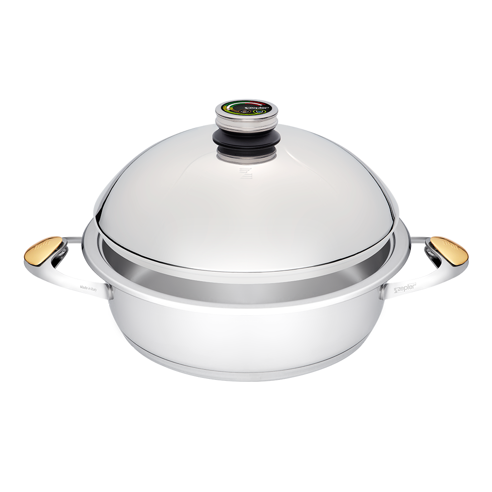 Изображение товара Кастрюля с крышкой 5 л Zepter international Z-2850b сталь цвет серый